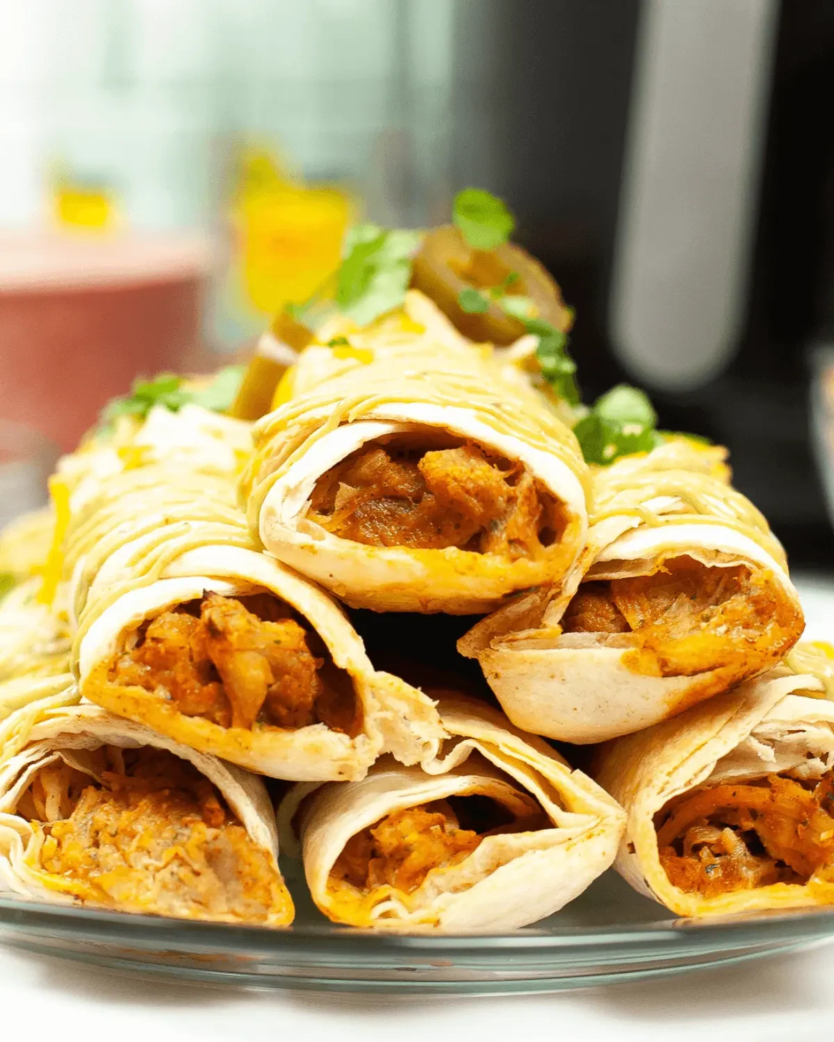 Chicken Air Fryer Taquitos