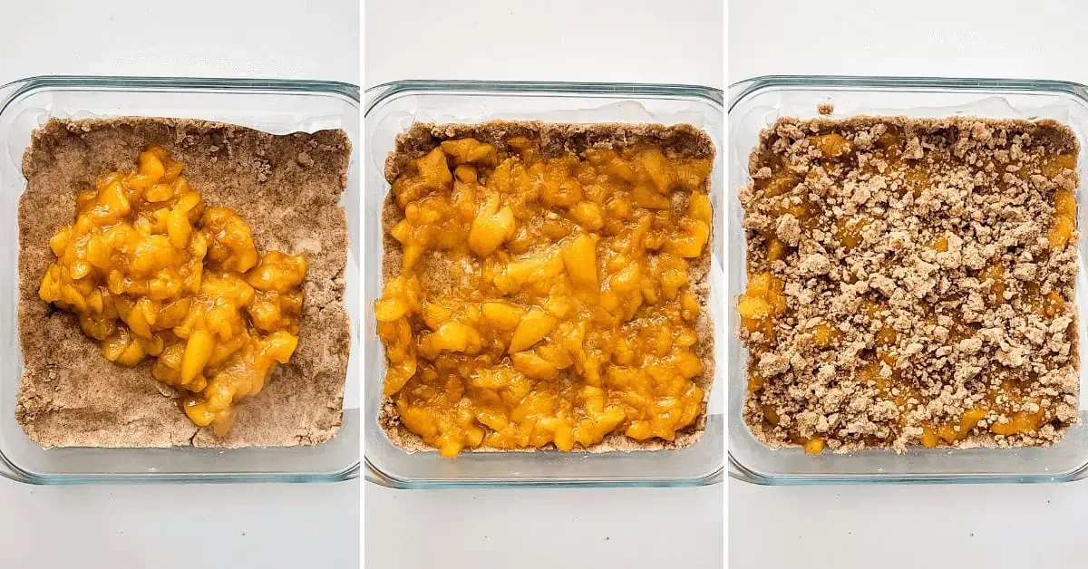 Peach Bars with Crumb Topping