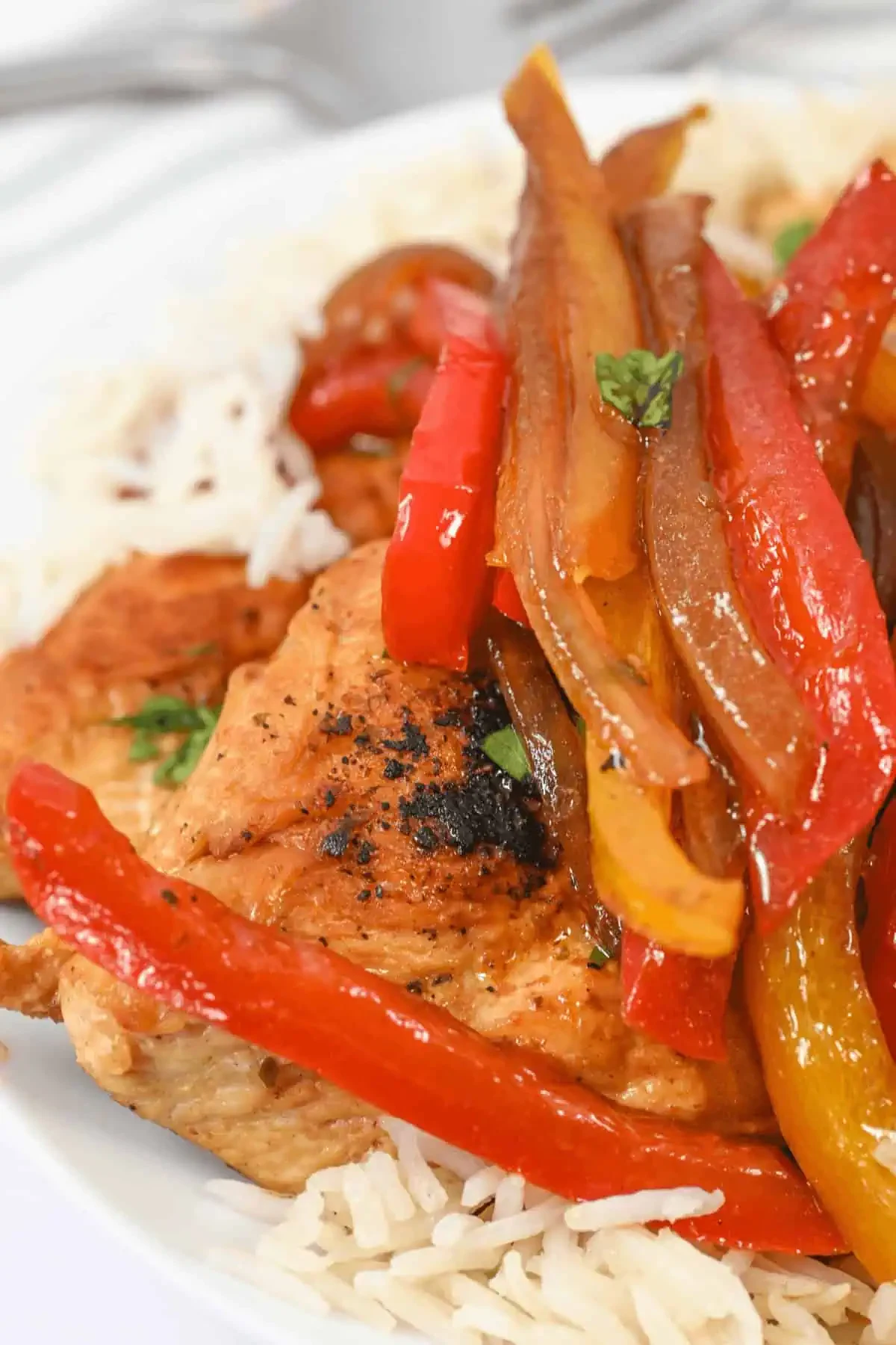 Balsamic Chicken and Peppers