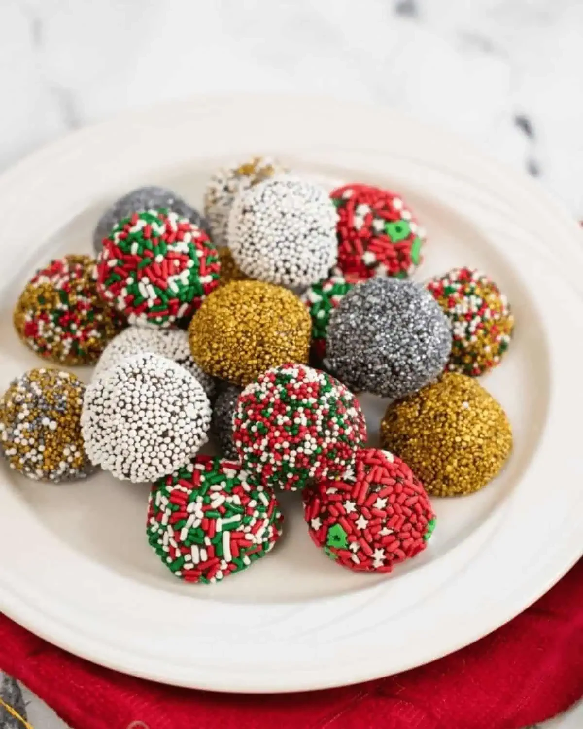 Christmas Brownie Balls