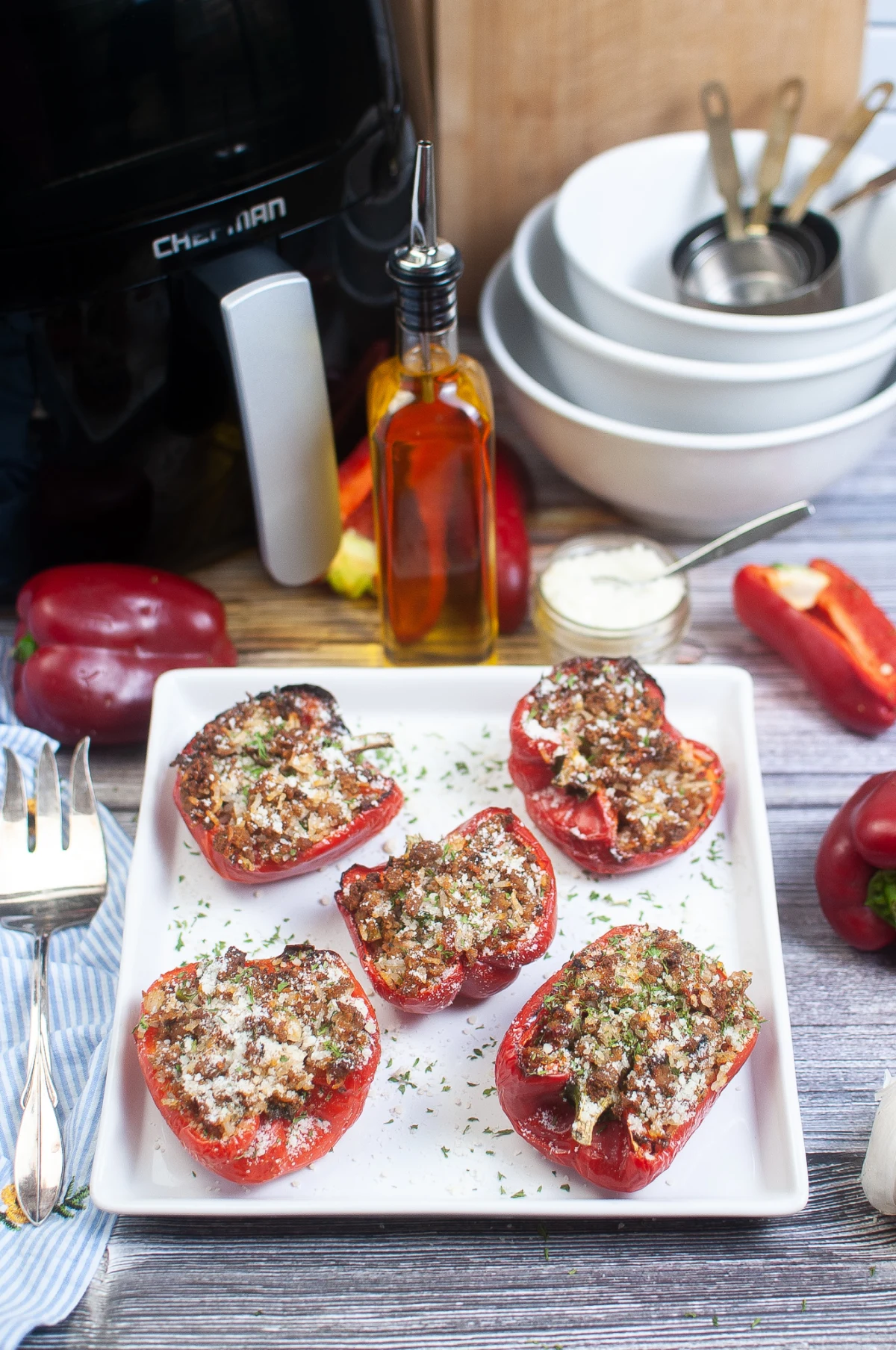 Air Fryer Stuffed Peppers