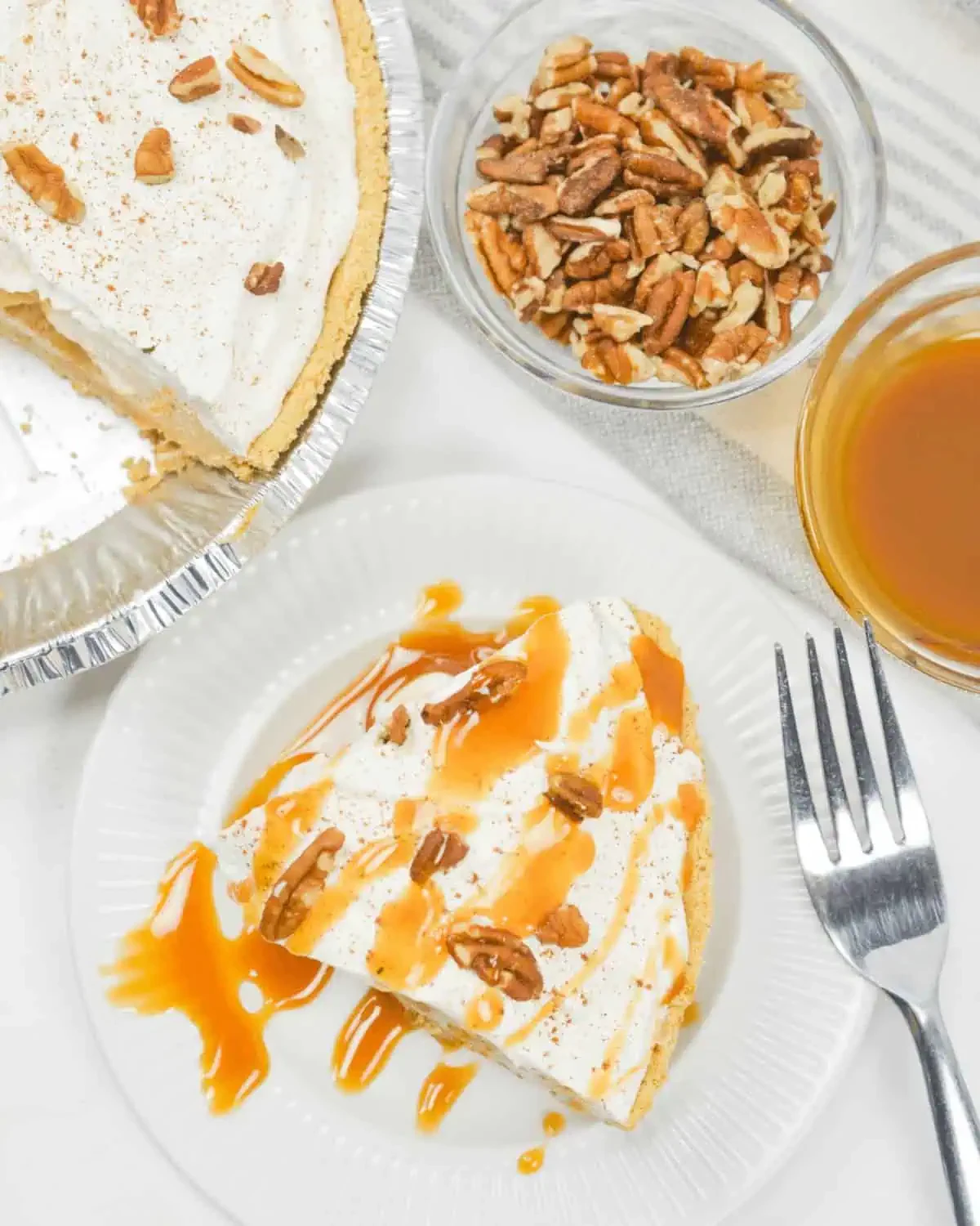 Butterscotch Cinnamon Pie (No Bake)