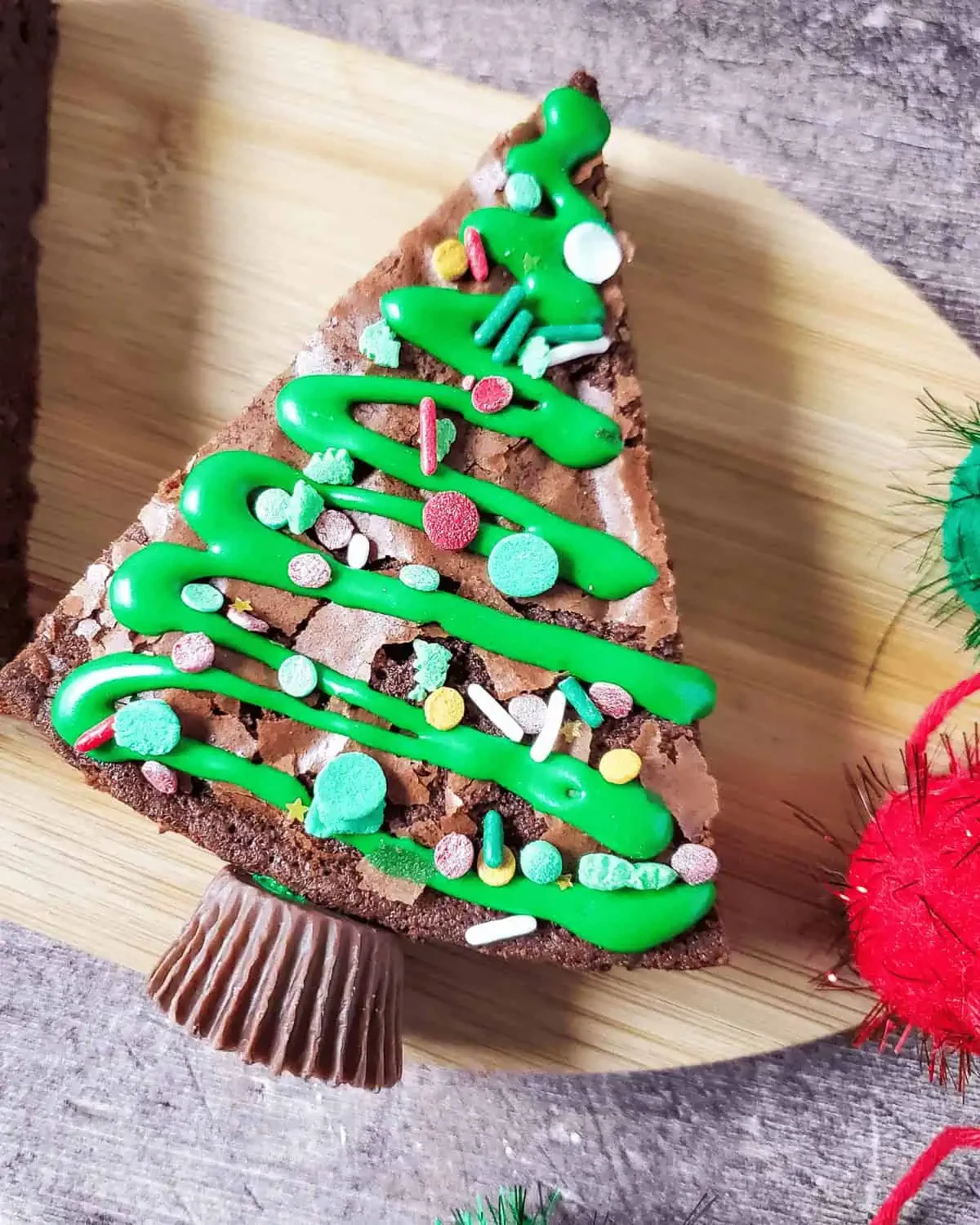 Christmas Tree Brownies