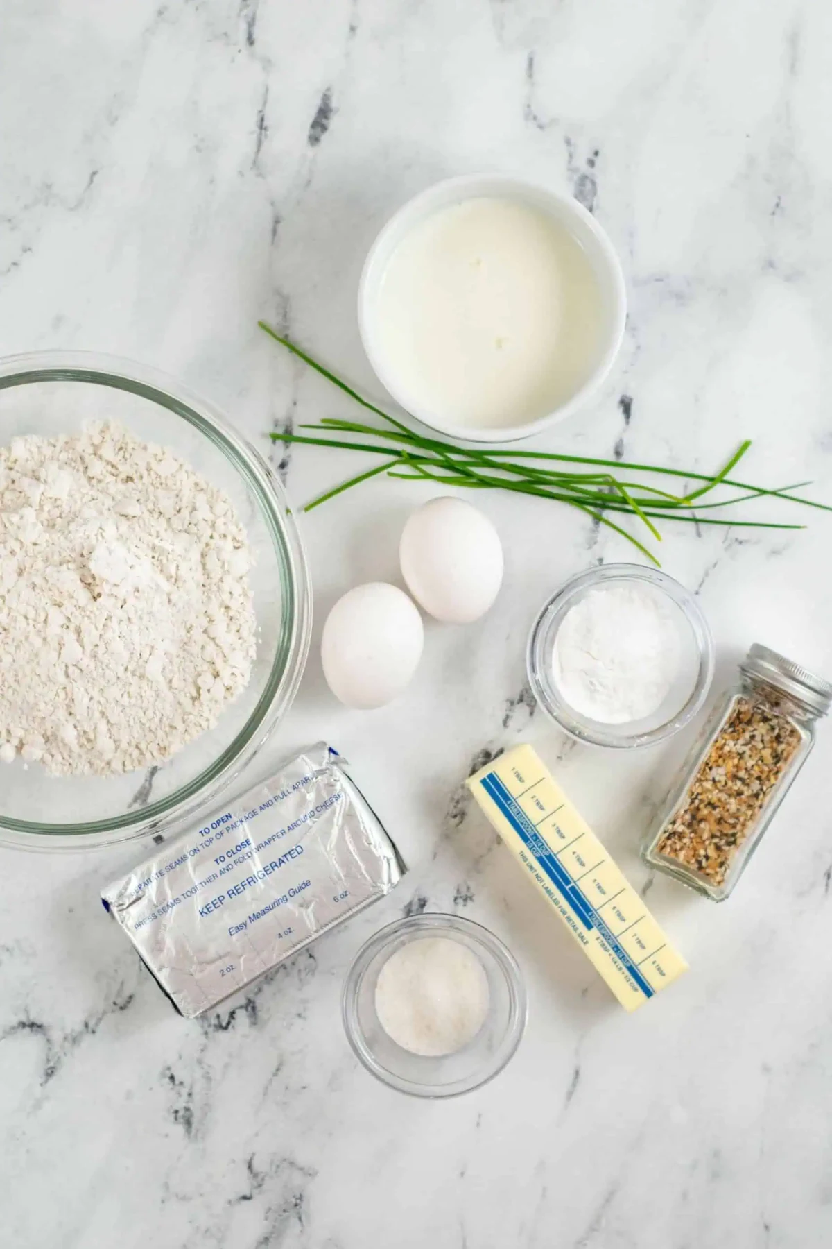 Everything Cream Cheese Scones