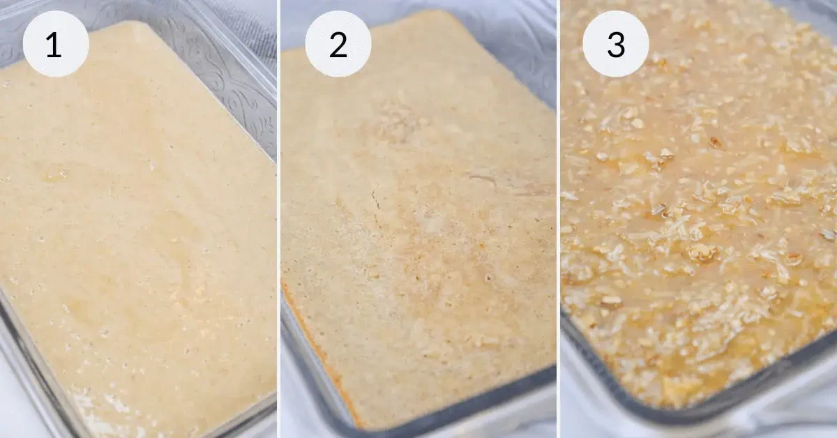 Vintage Oatmeal Cake with Coconut Frosting Recipe