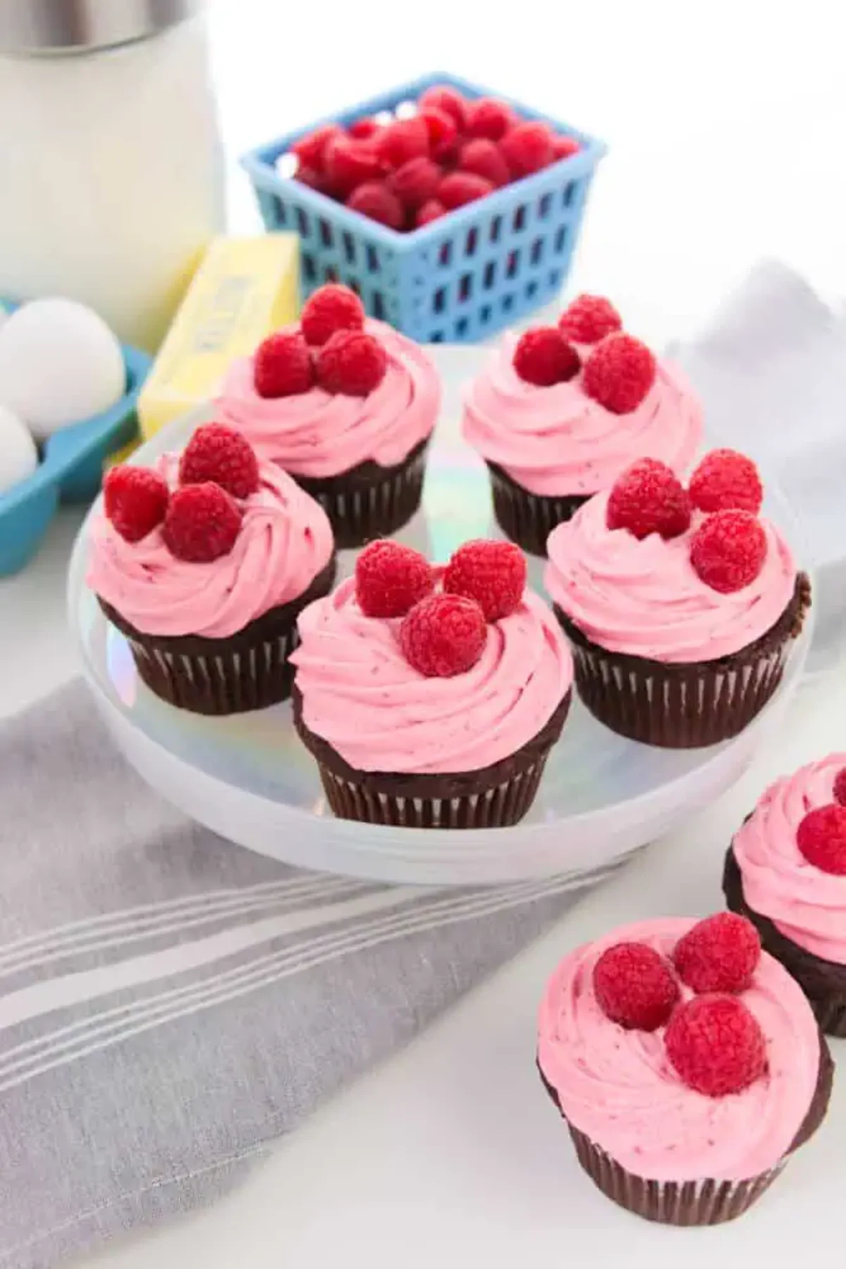 Chocolate Raspberry Cupcakes
