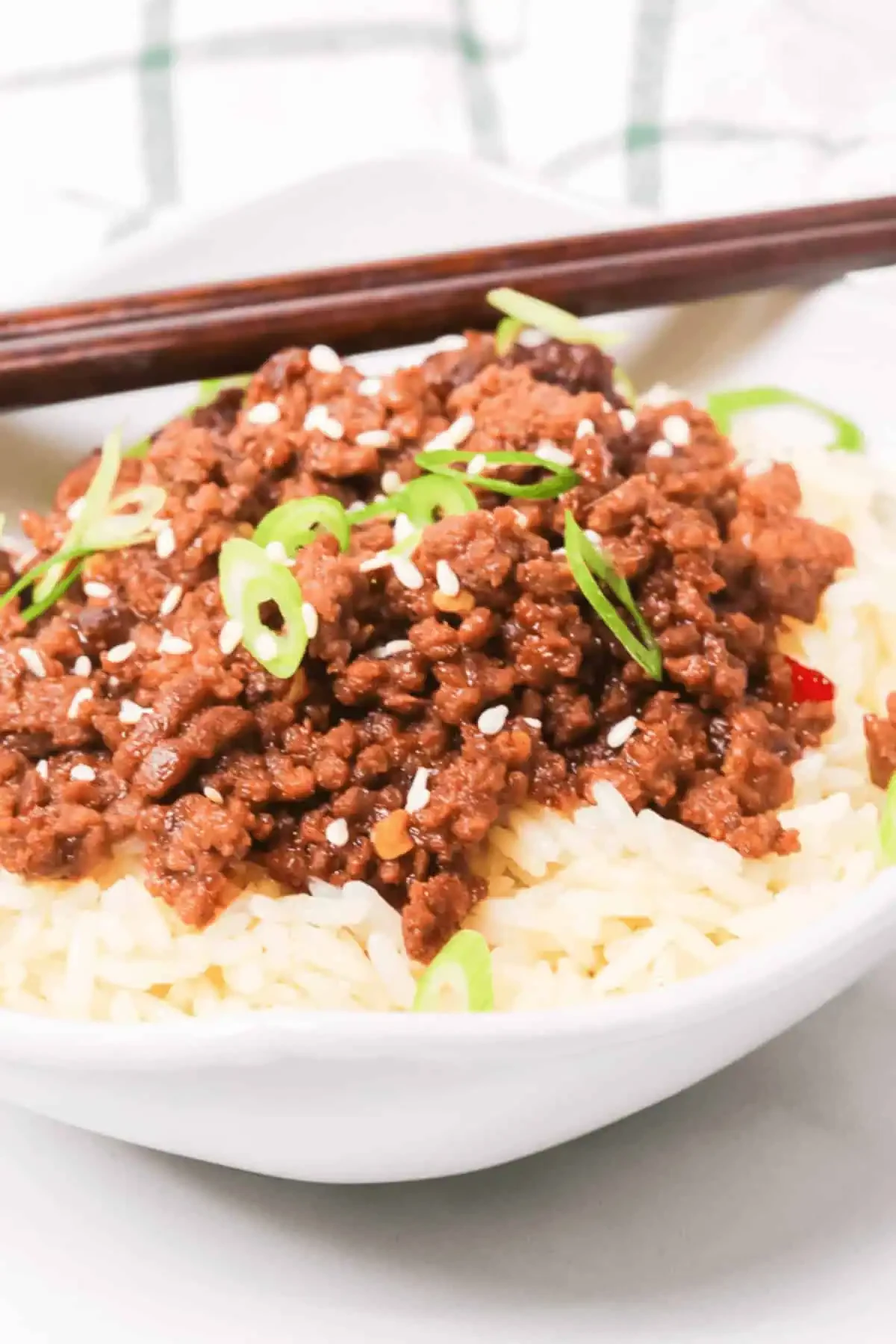 Ground Beef Bulgogi Bowl