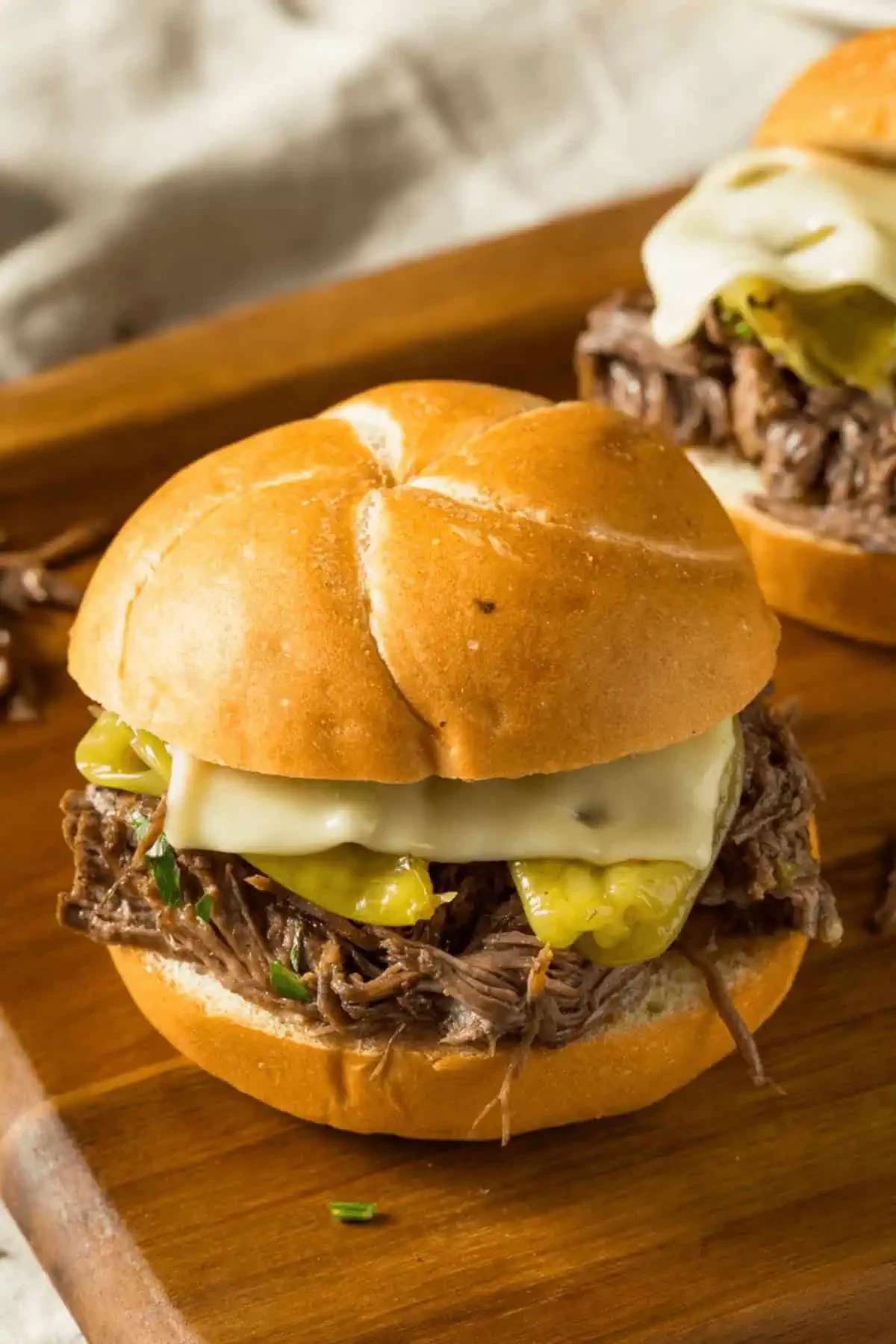 Crock Pot Mississippi Pot Roast Sandwiches