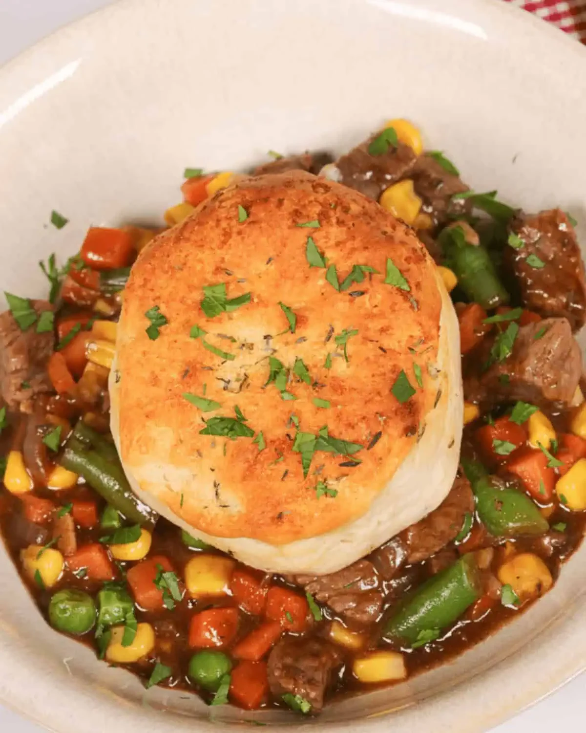 Skillet Beef Pot Pie