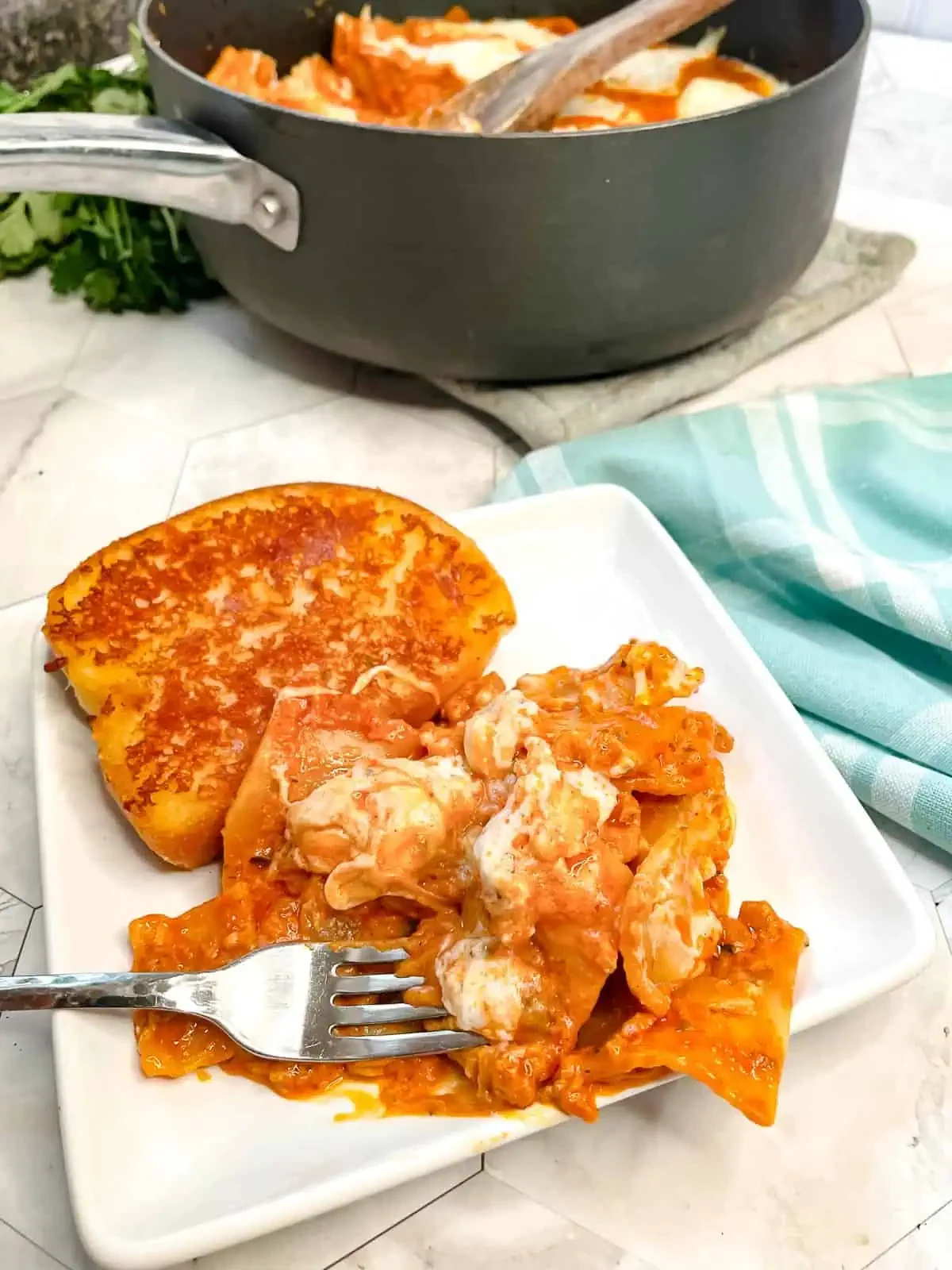 30 Minute Skillet Lasagna