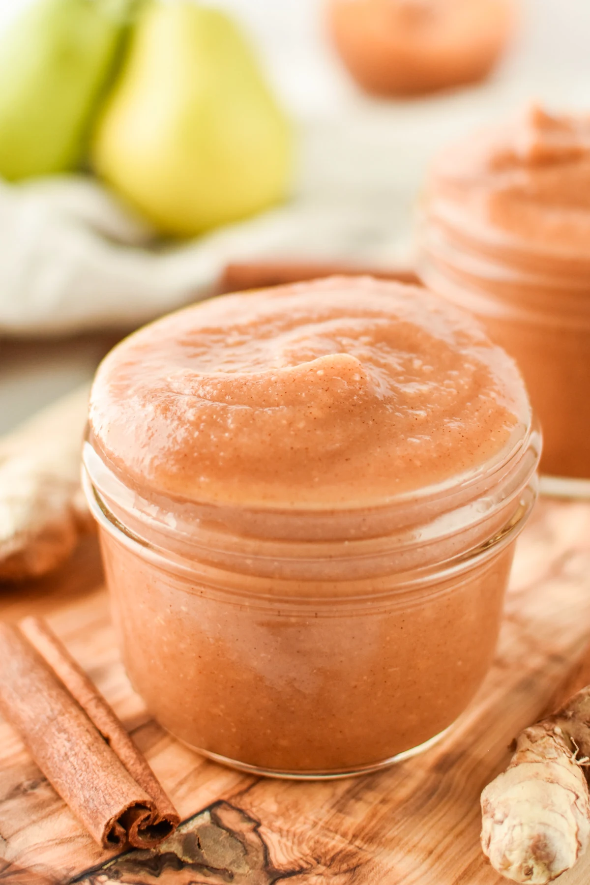 Unsweetened Ginger Pear Cinnamon Applesauce