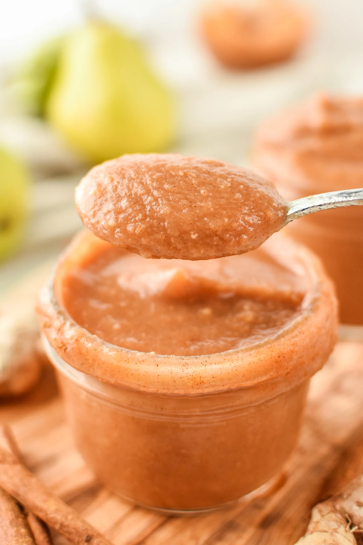 Unsweetened Ginger Pear Cinnamon Applesauce