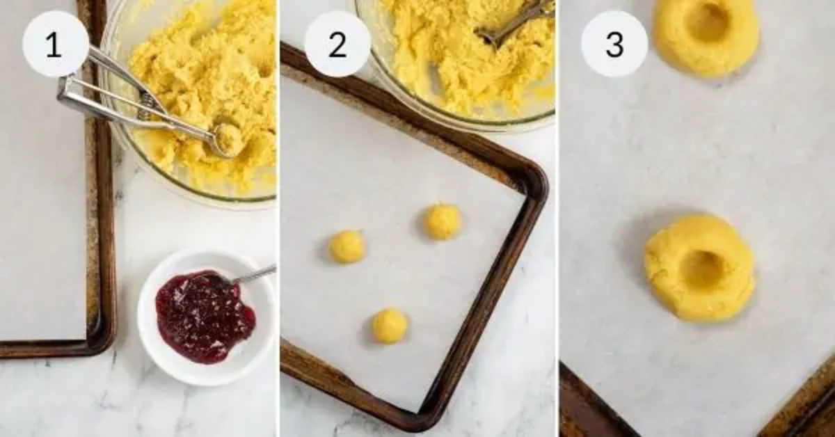 Strawberry Jam Cookies (Thumbprints)