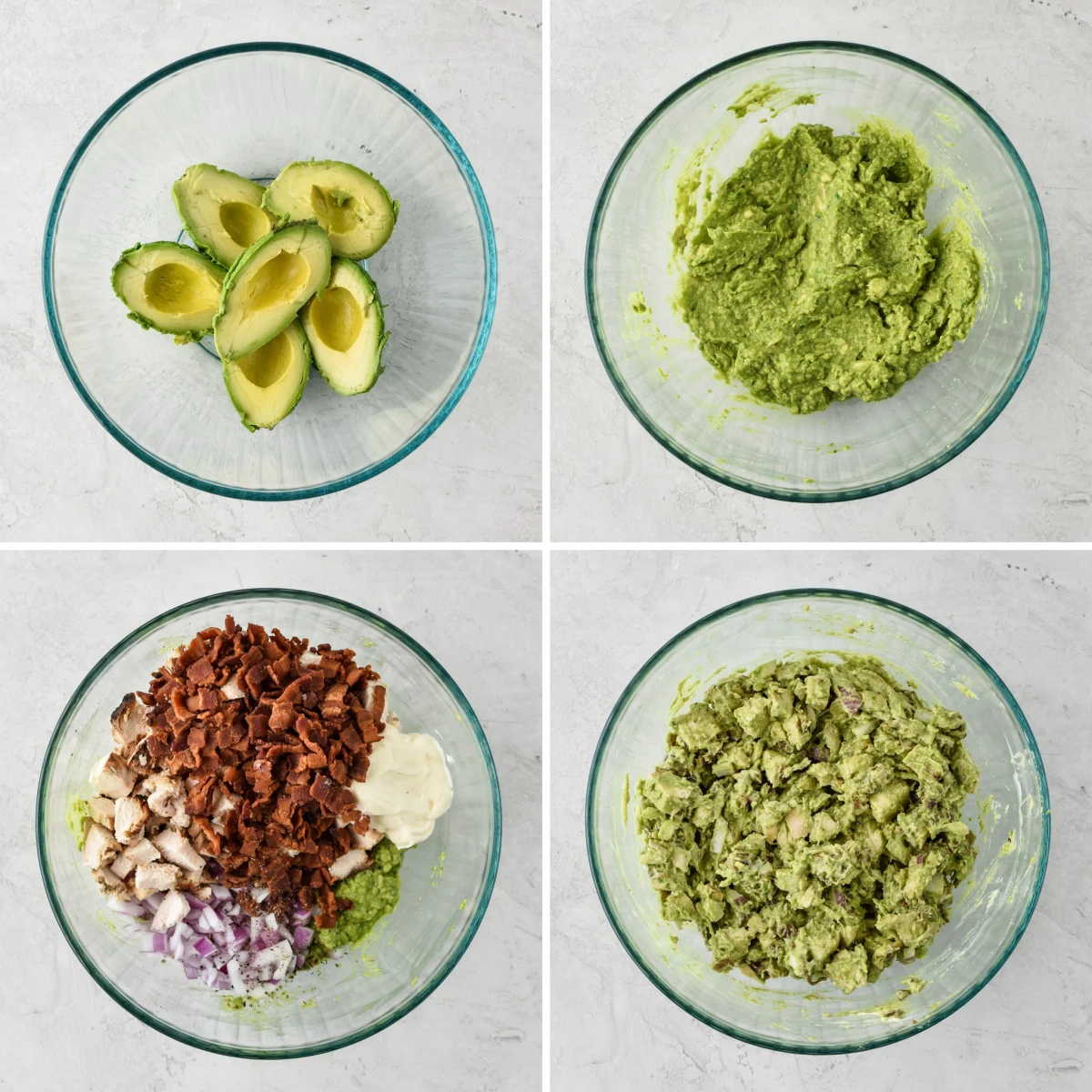 Chicken Bacon Avocado Salad Sandwich