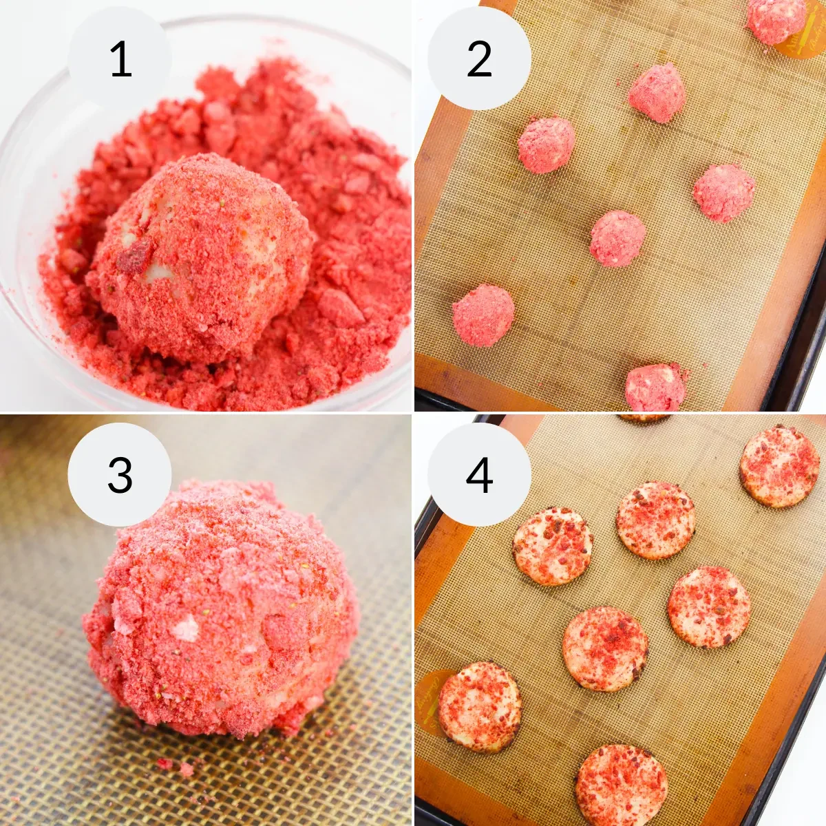 Strawberry Crunch Cookies