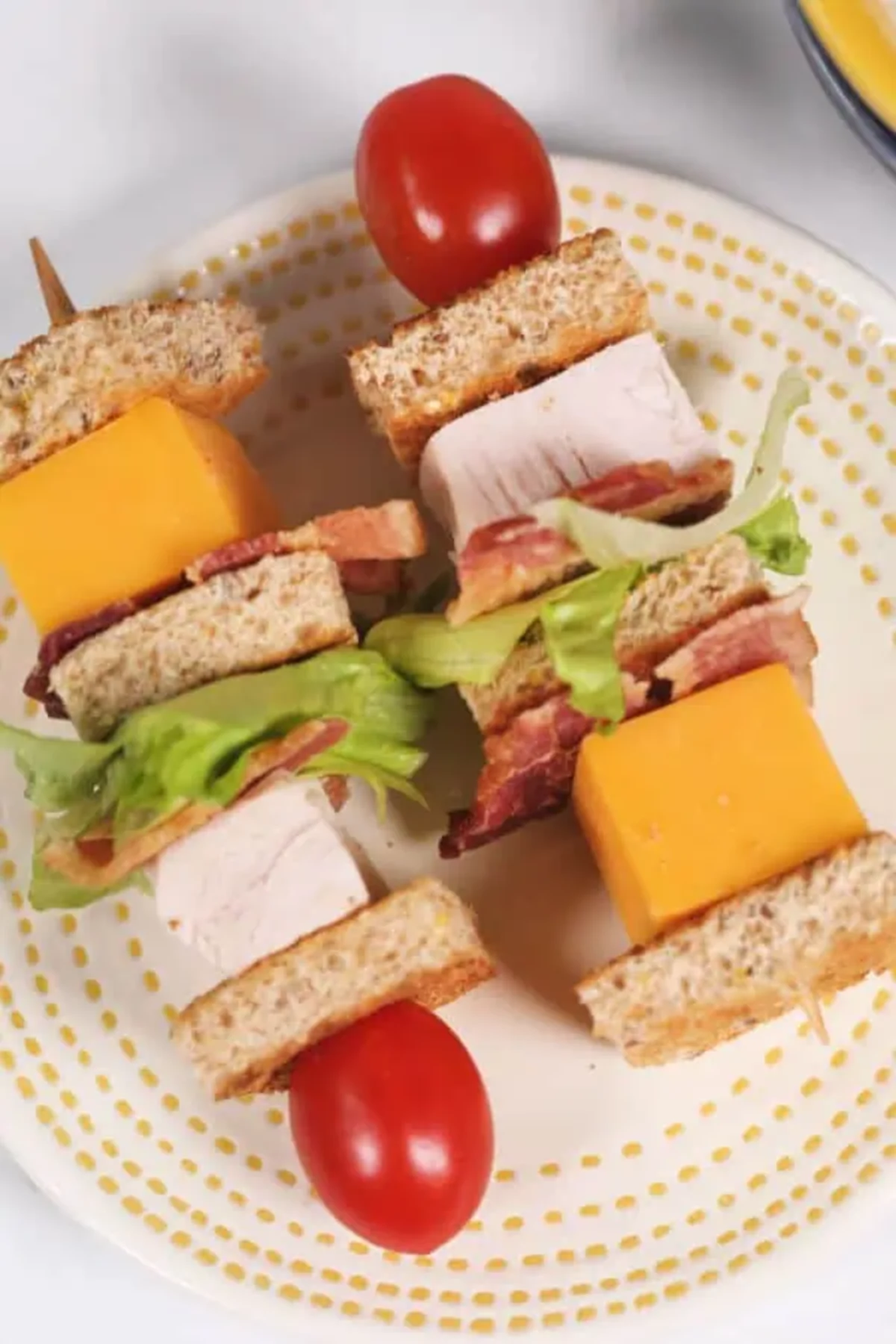 Turkey Club Sandwich Kebabs