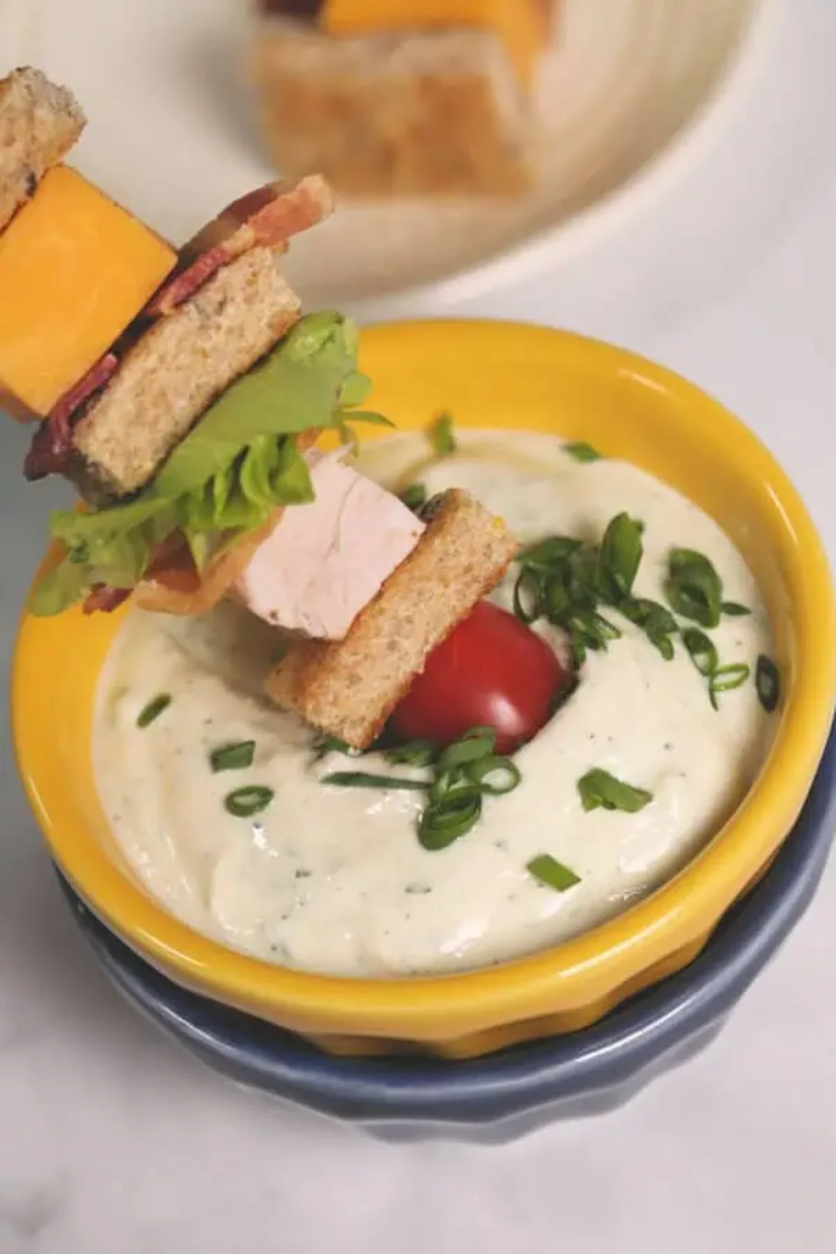 Turkey Club Sandwich Kebabs