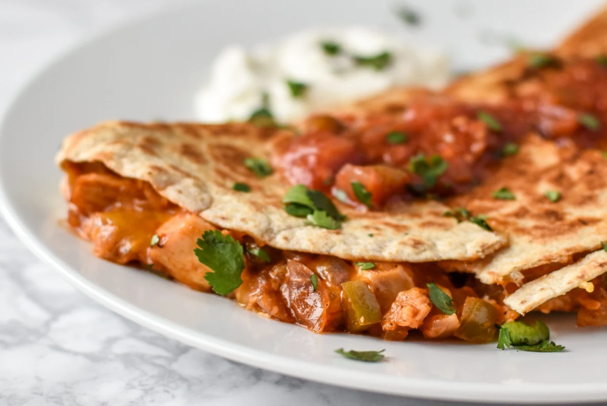 Quick BBQ Chicken Quesadillas