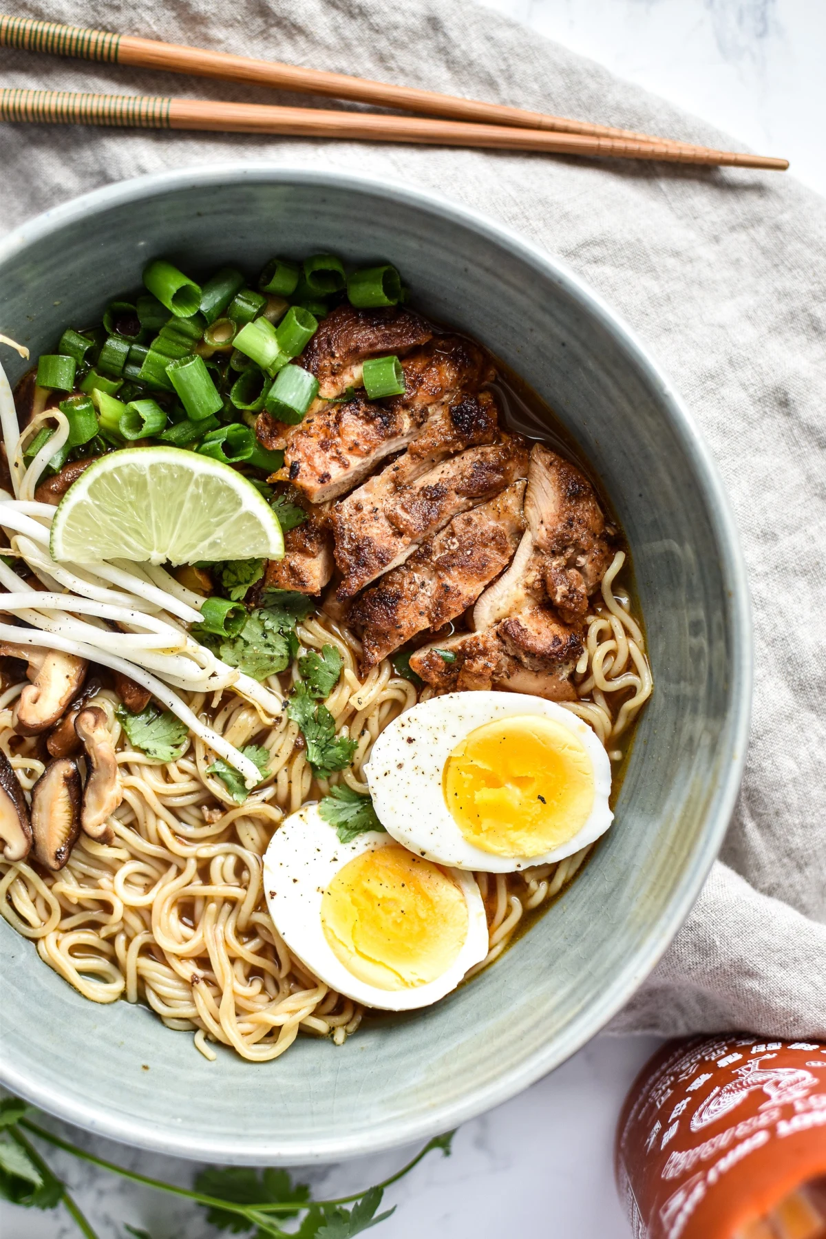 Simple Shiitake Mushroom Chicken Ramen