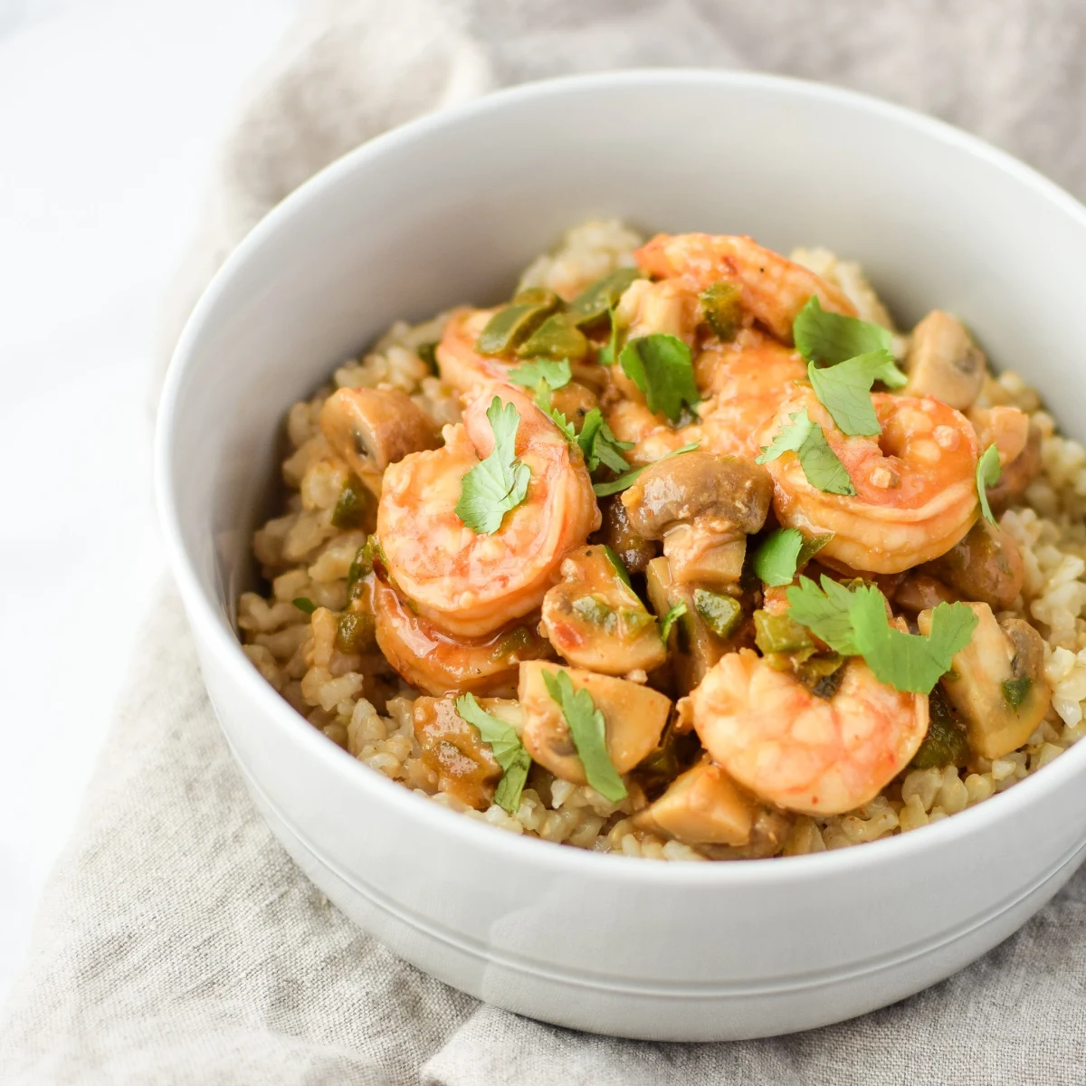 Easy Jalapeño Mushroom Shrimp Stir-Fry For Two