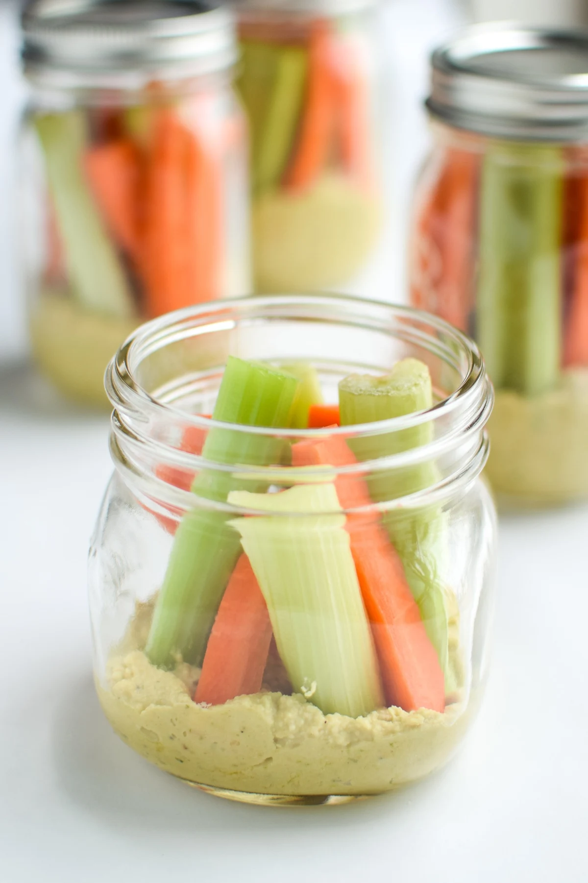 Snack Prep: Veggie Sticks with Easy Pesto Hummus