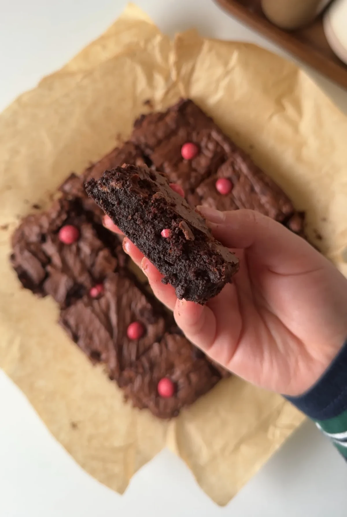 M&M’s Valentines Brownies