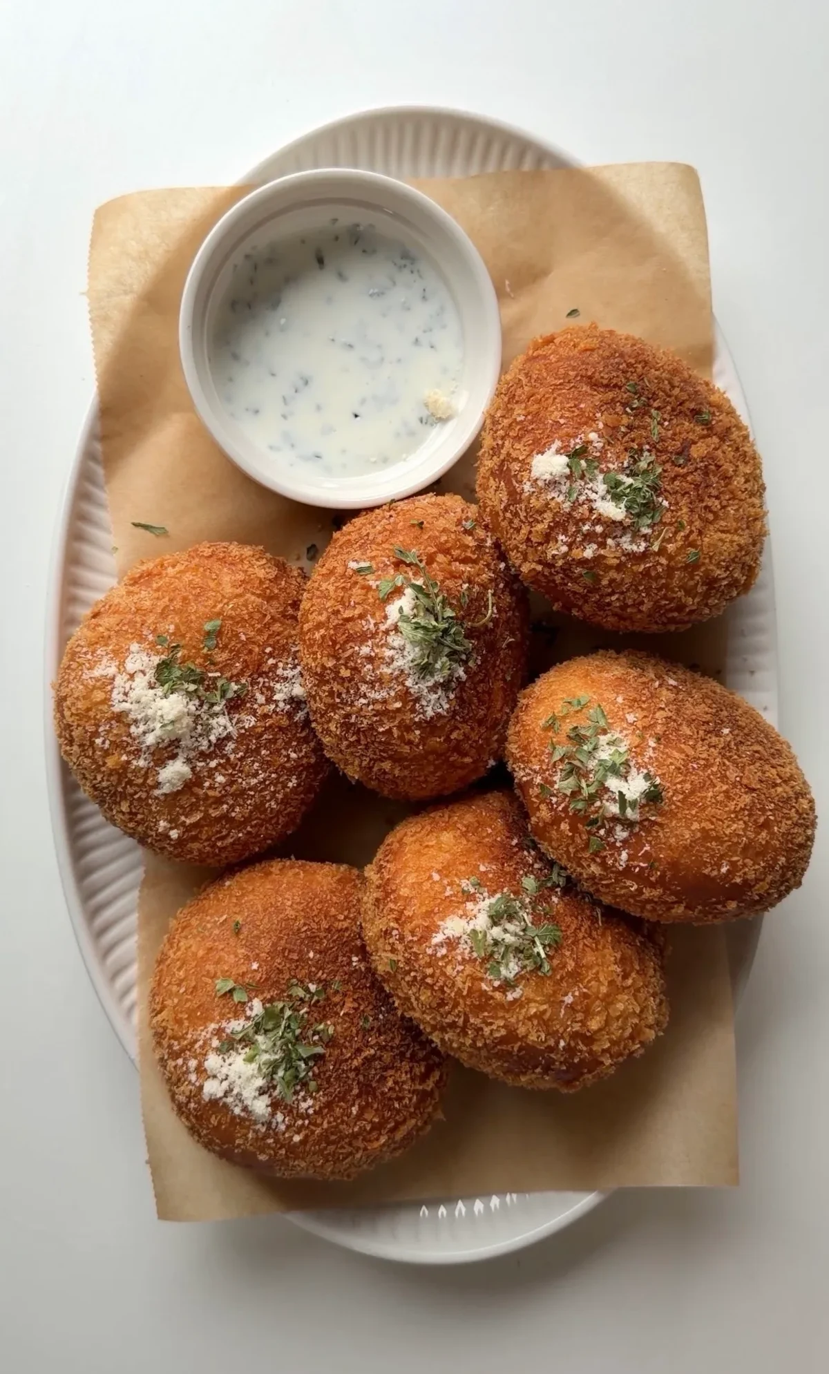 Garlic Parmesan Steak Croquette Bread