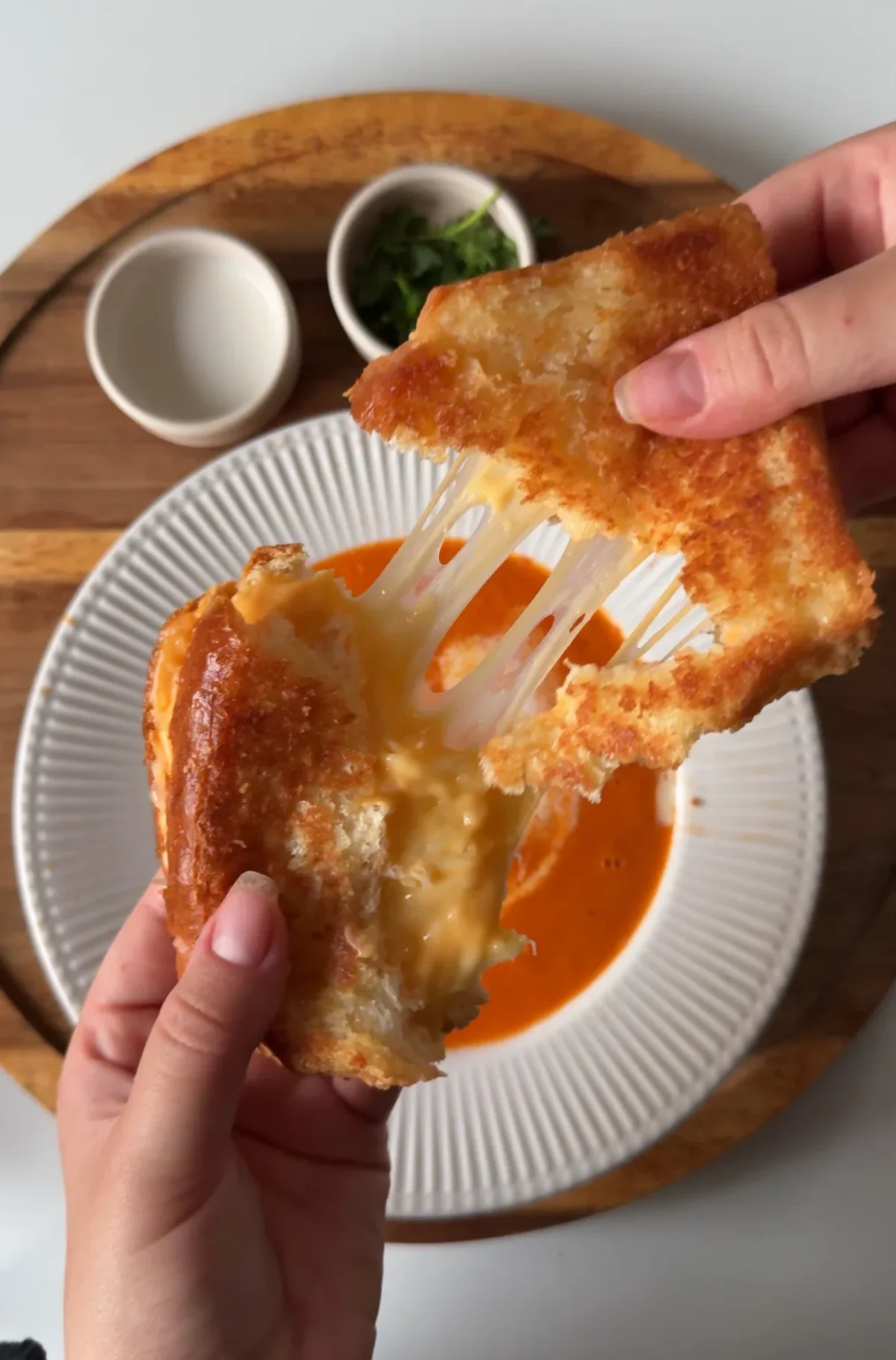 Tomato Soup with Grilled Cheese