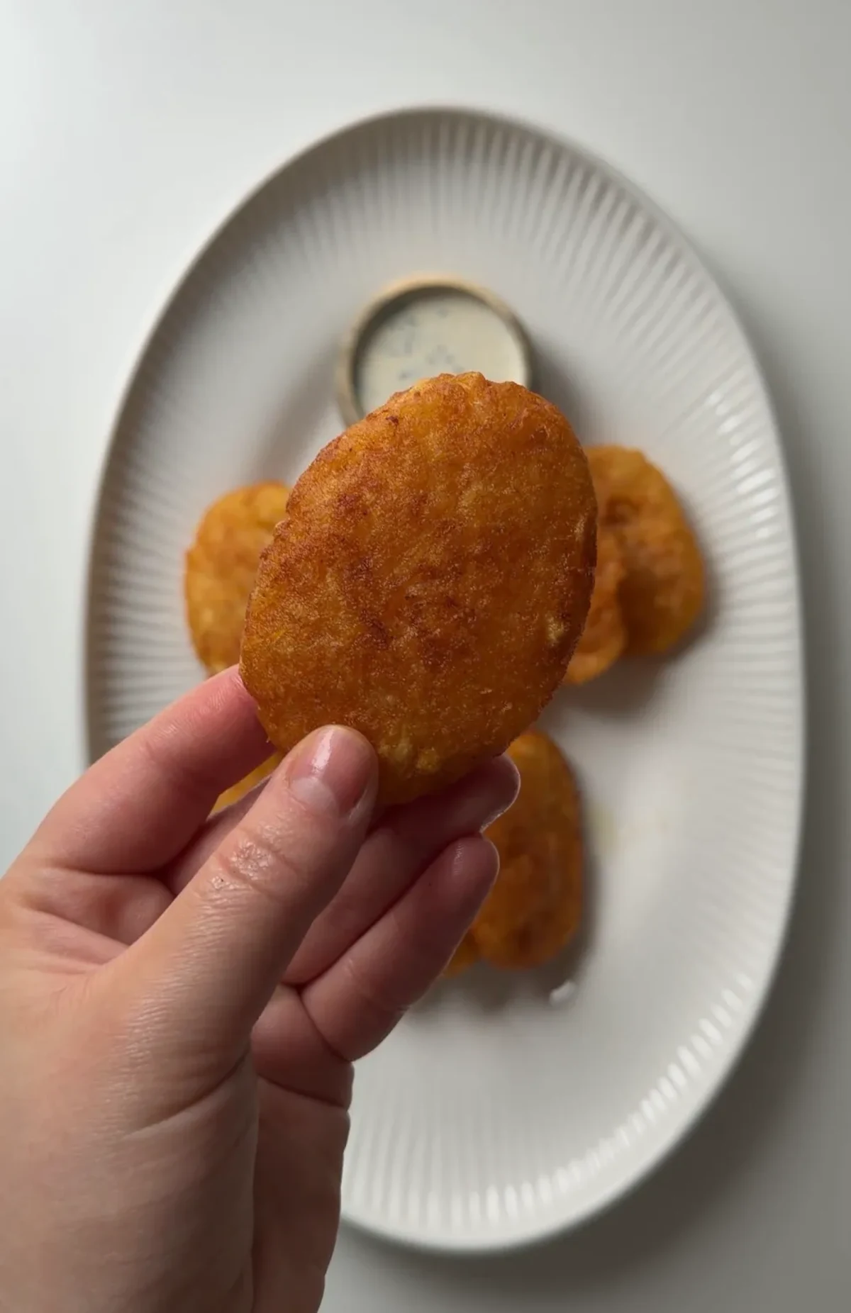 Classic Hashbrowns with Homemade Ranch Sauce