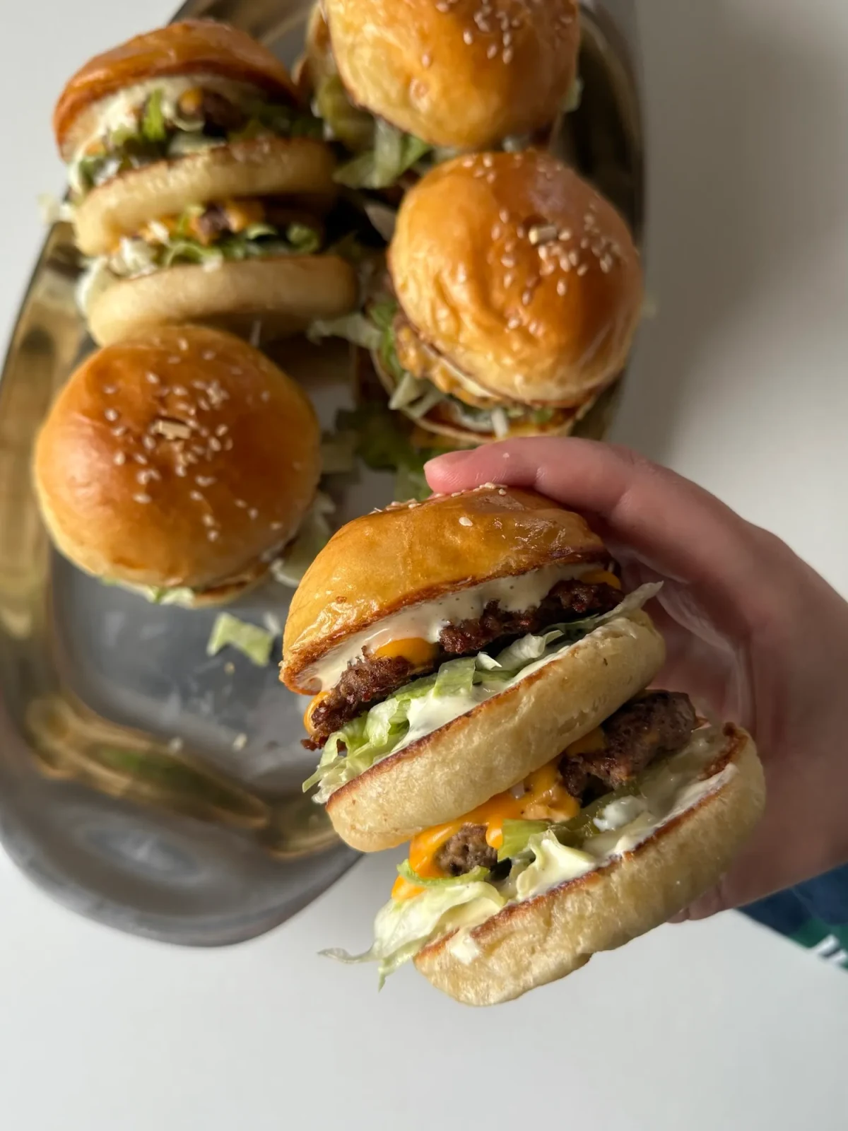 Big Mac Sliders with Homemade Slider Buns