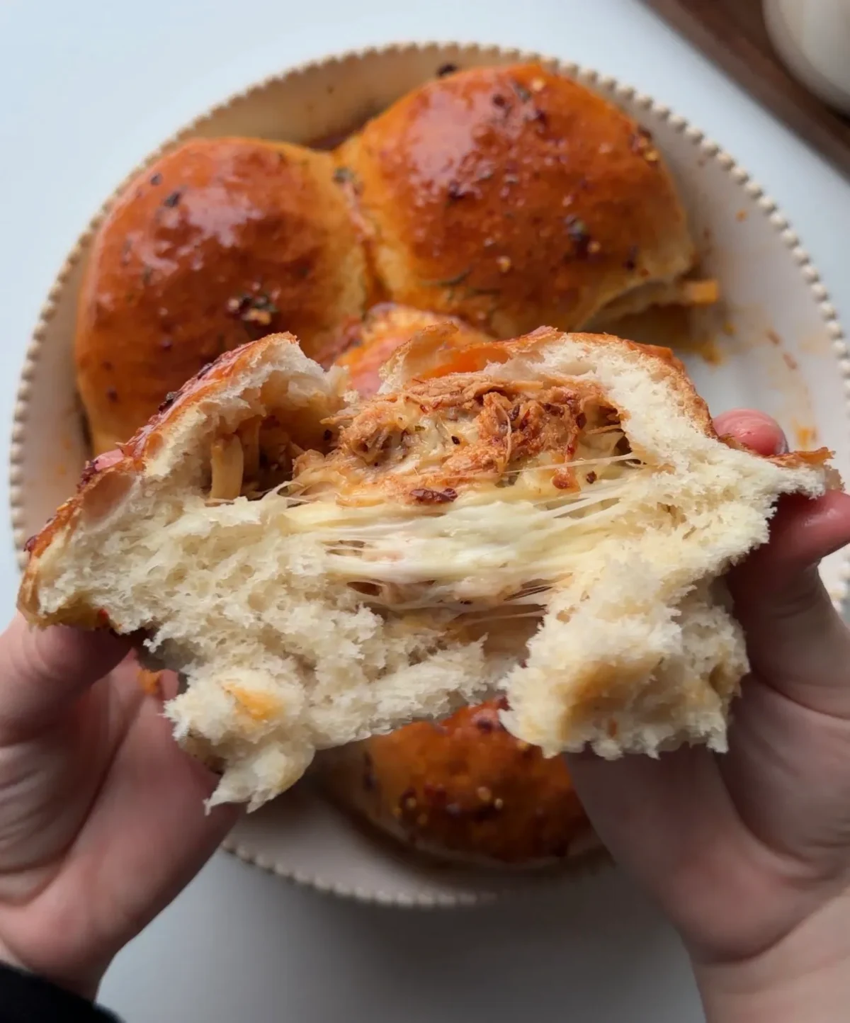 Honey Chipotle Chicken Pull Apart Bread