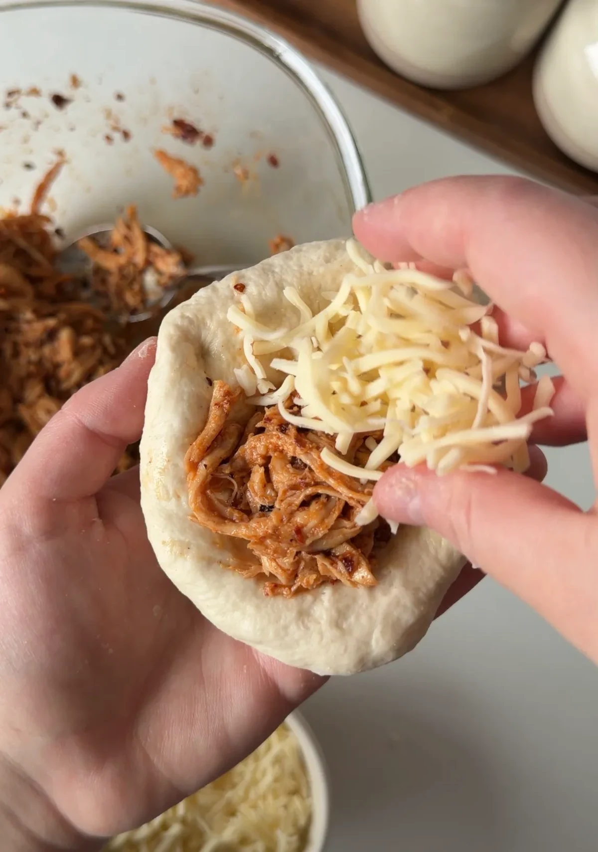 Honey Chipotle Chicken Pull Apart Bread