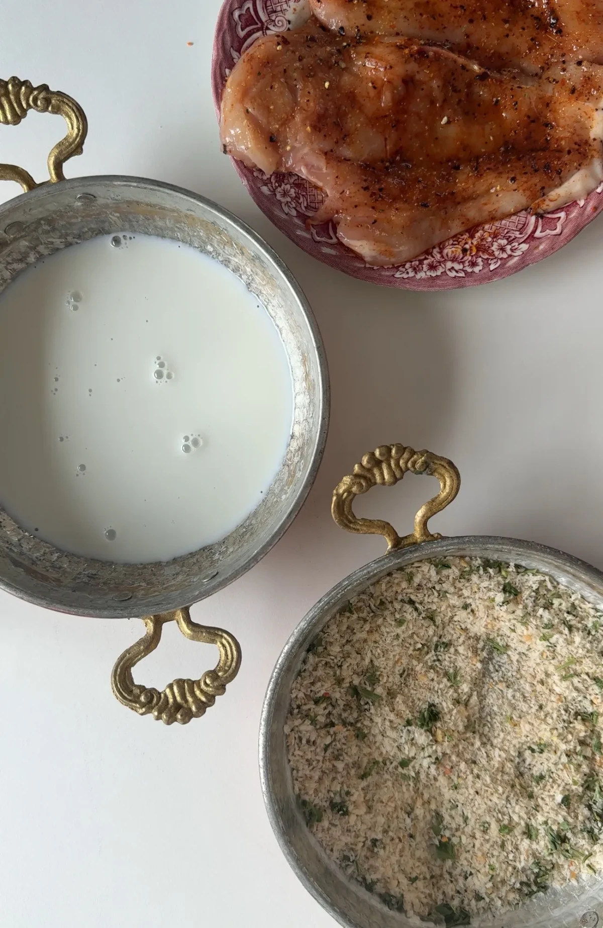 Lemon Garlic Parmesan Pasta with Crispy Chicken