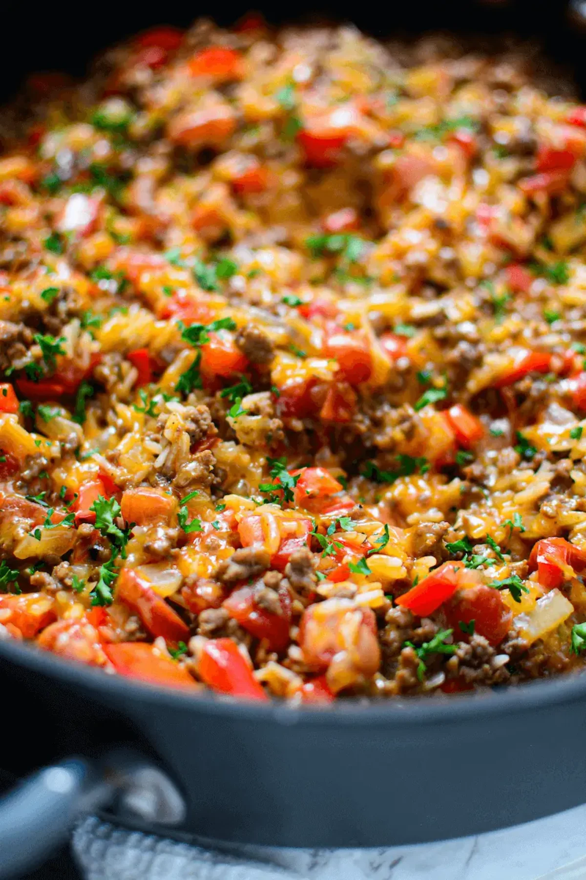 Skillet Ground Beef and Rice