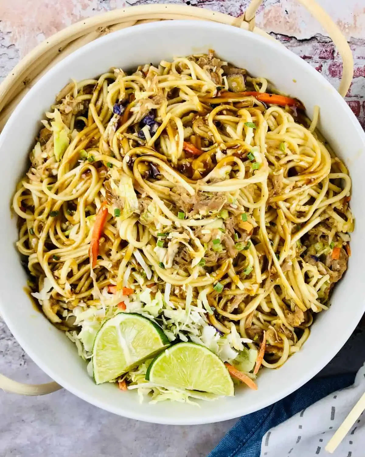 Quick Roast Pork Chow Mein