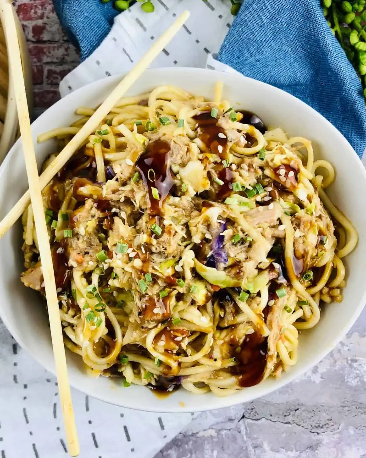 Quick Roast Pork Chow Mein