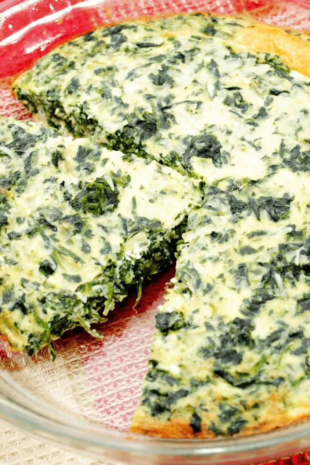 Crustless Spinach Bacon Quiche