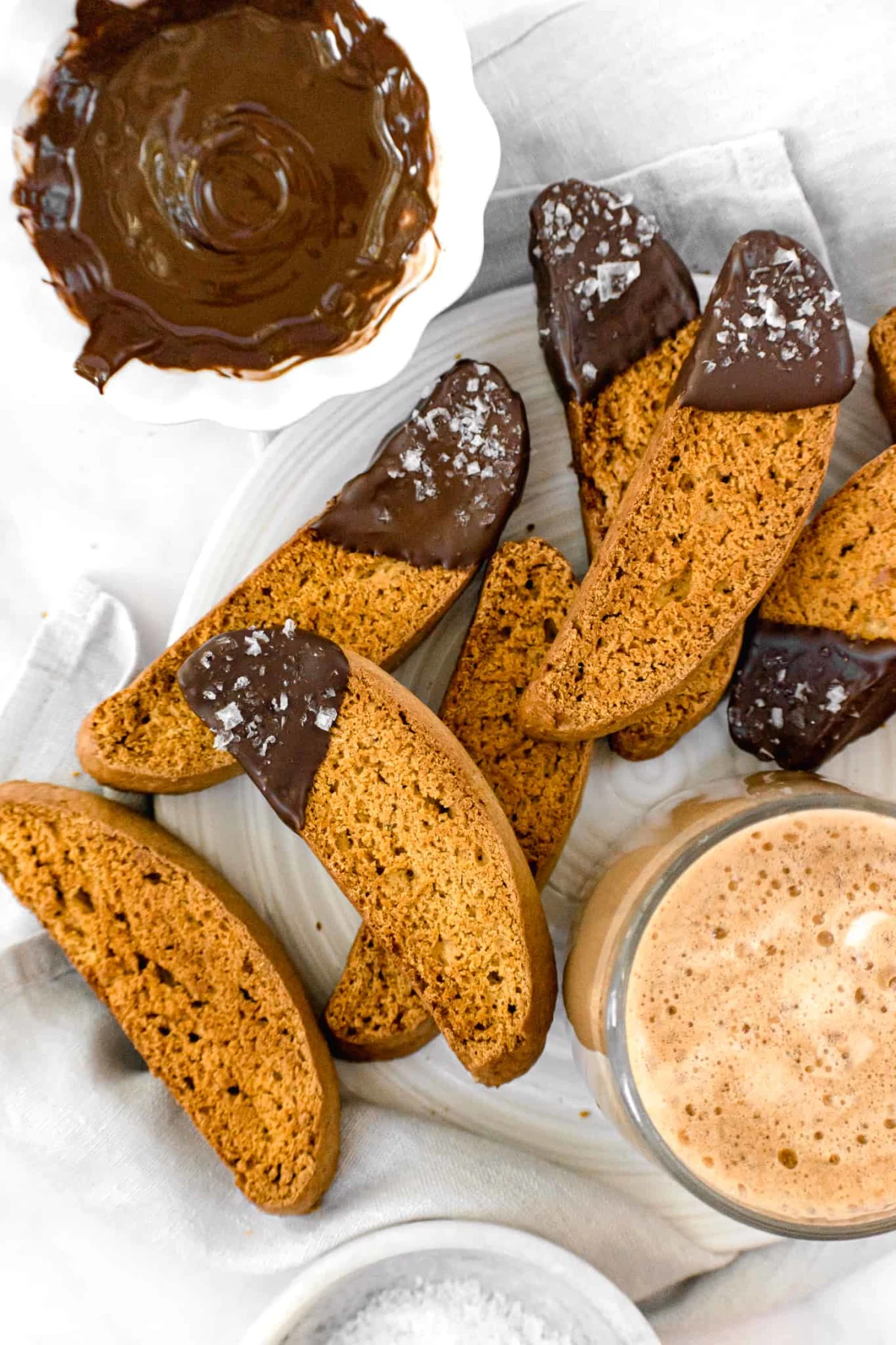 Chocolate Dipped Pumpkin Biscotti