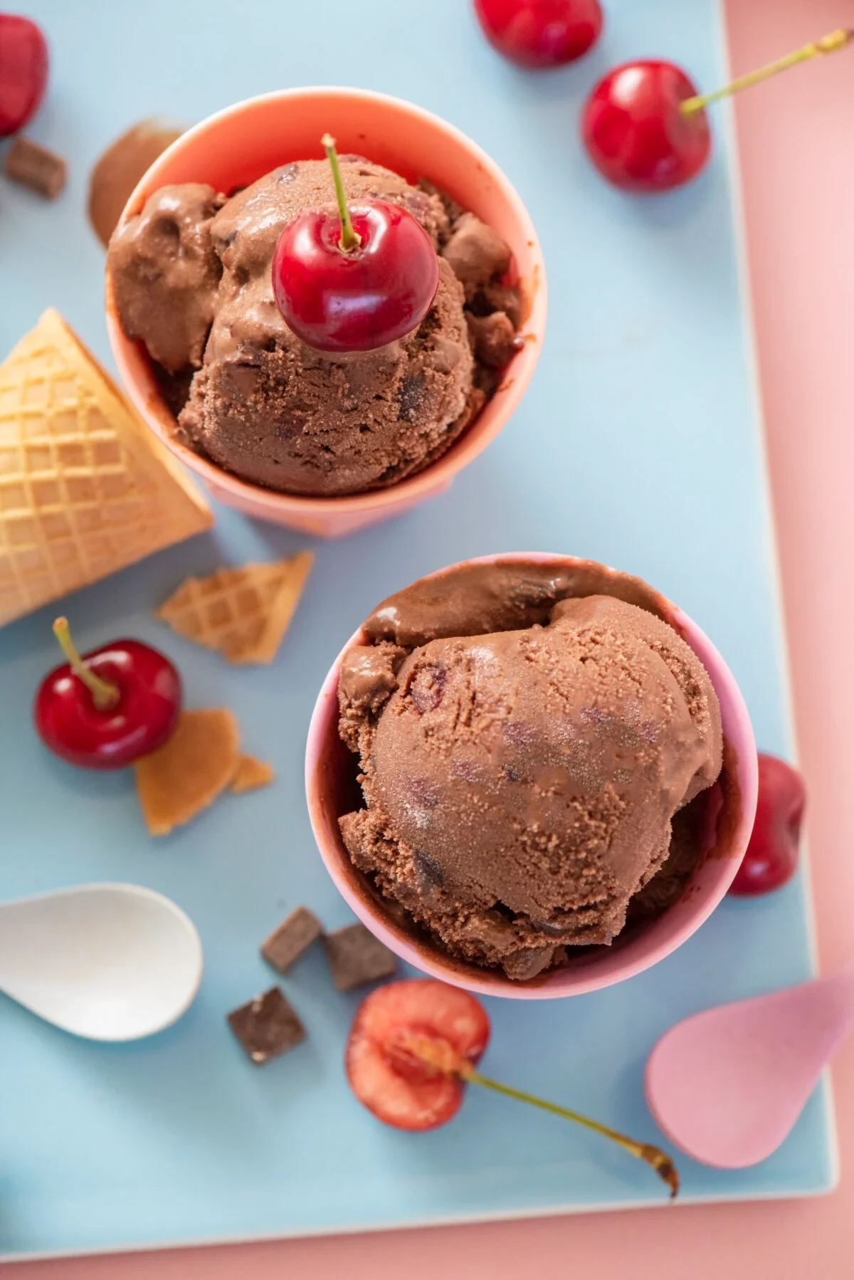 Dairy Free Chocolate Cherry Ice Cream