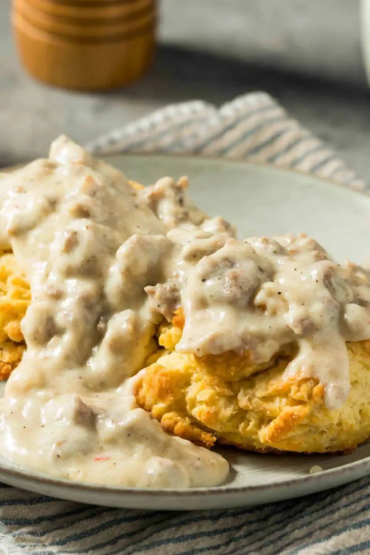 Sausage Cheese Biscuits with Gravy