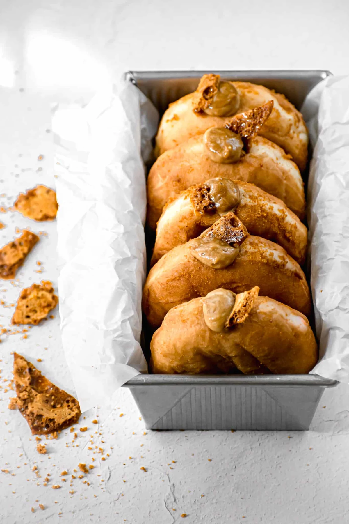 Crème Brûlée Filled Brioche Donuts
