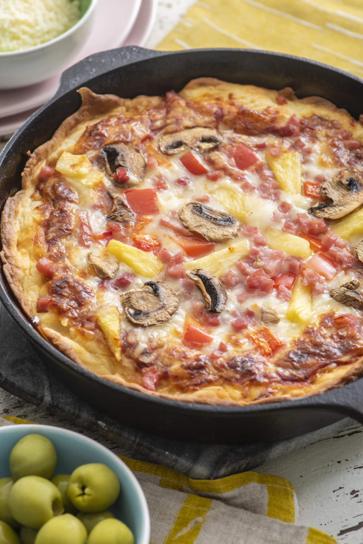 Deep Dish Cast Iron Pizza