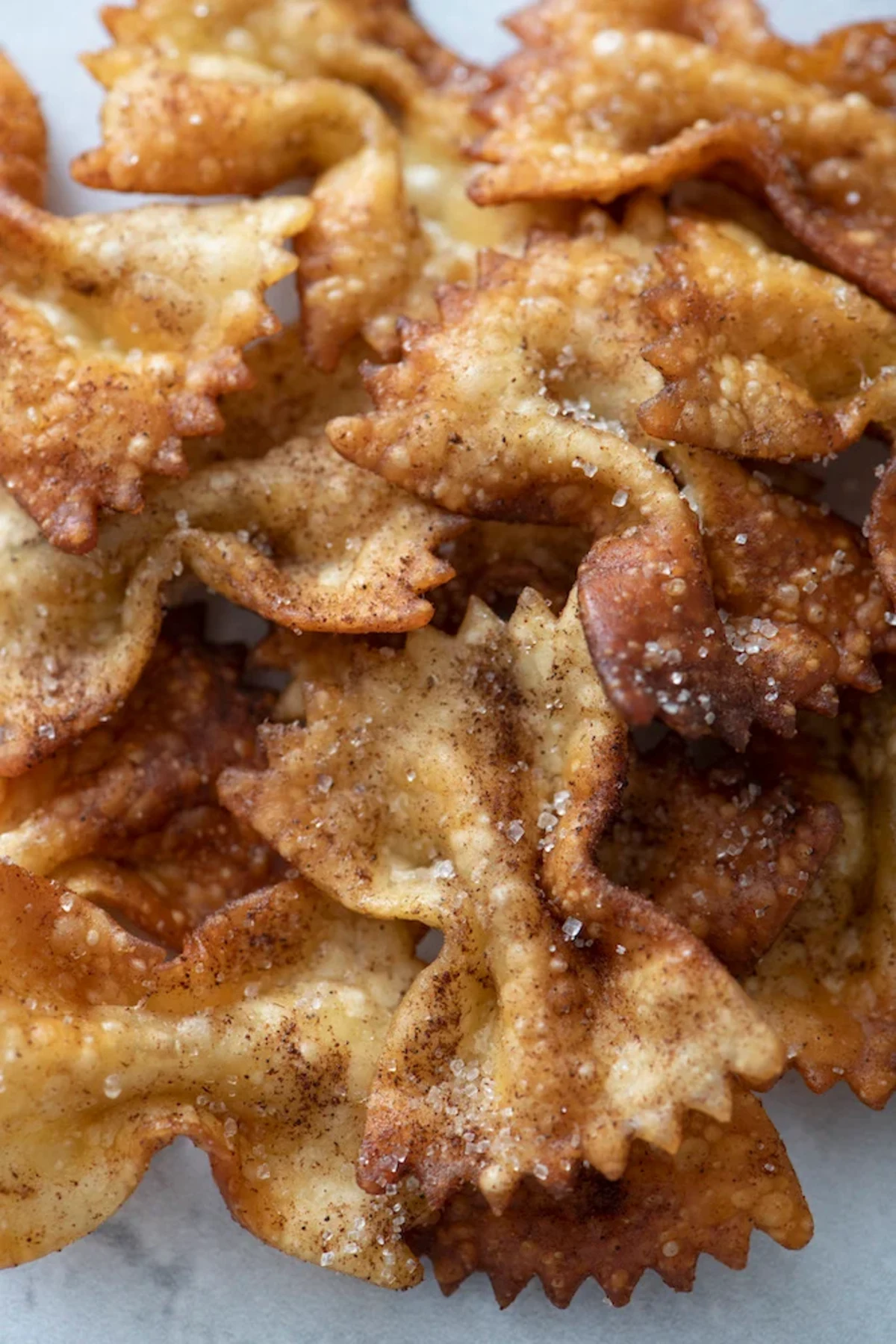 Air Fryer Churro Pasta Chips