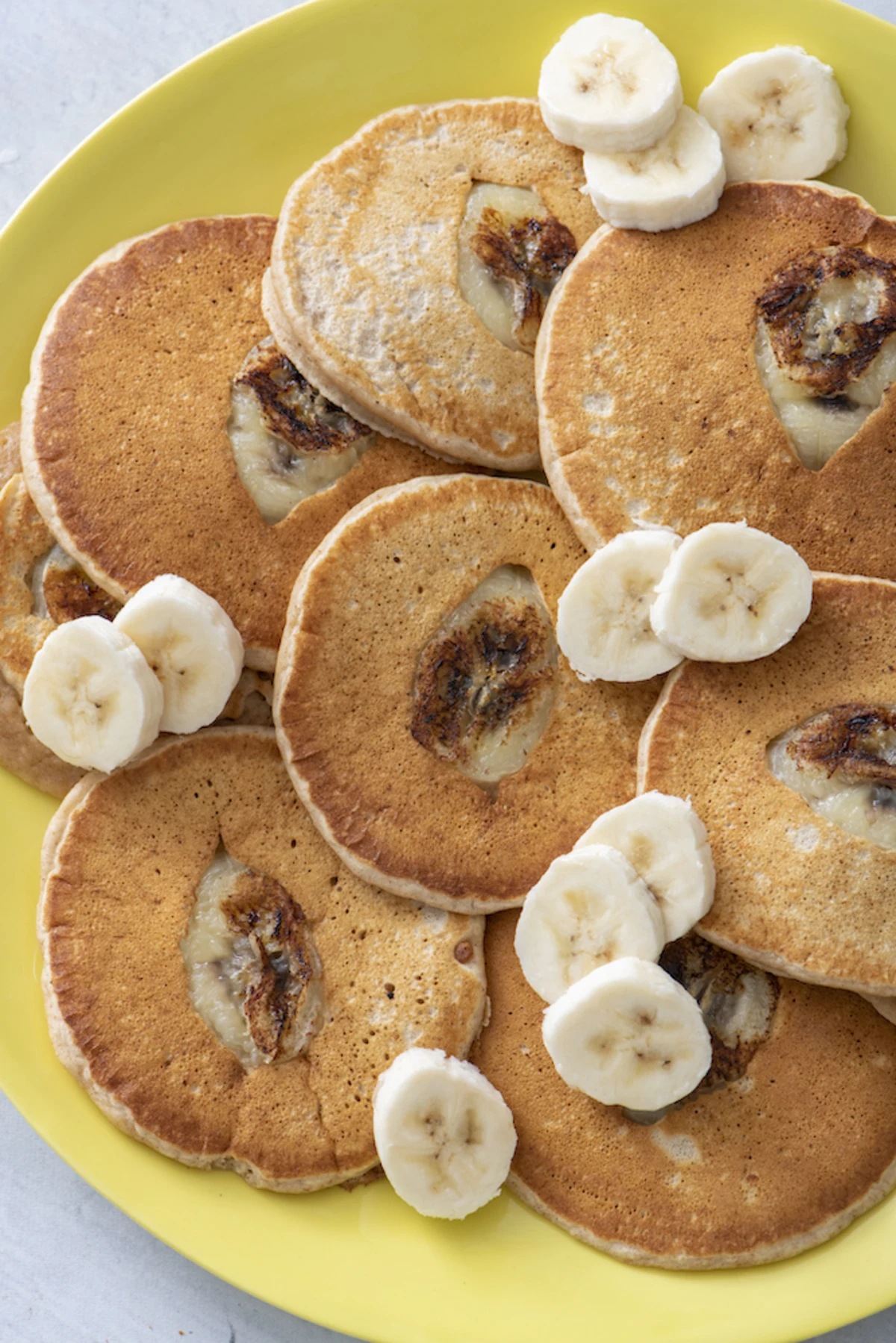 Whole Wheat Cinnamon Banana Pancakes