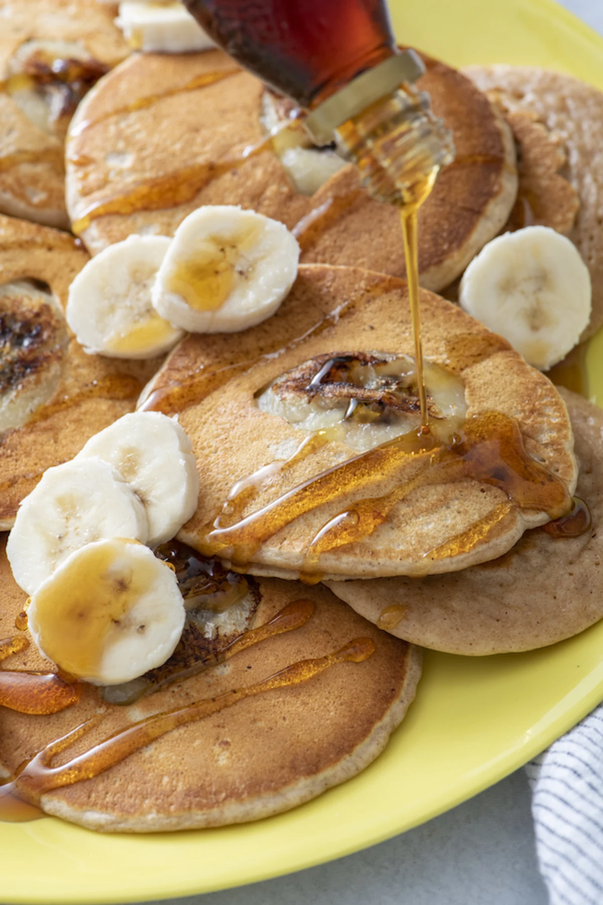 Whole Wheat Cinnamon Banana Pancakes
