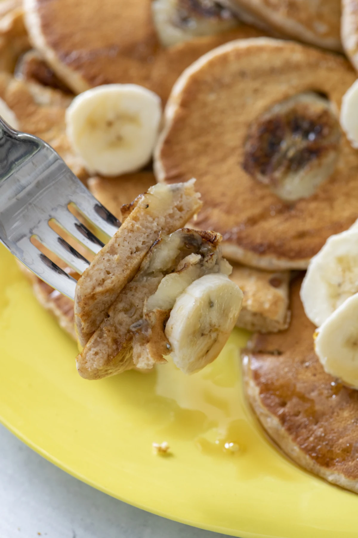 Whole Wheat Cinnamon Banana Pancakes