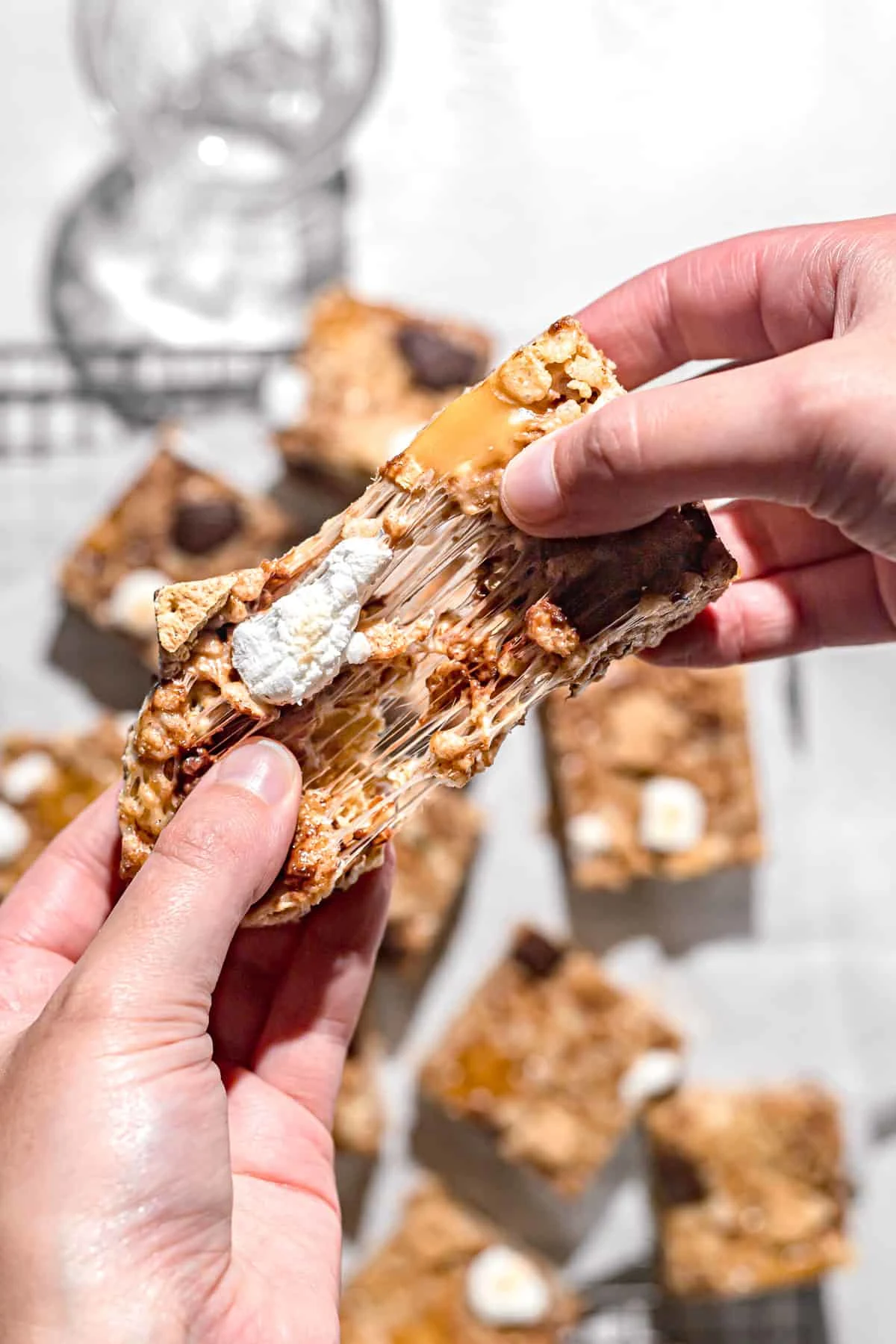 Caramel S'mores Rice Krispie Treats