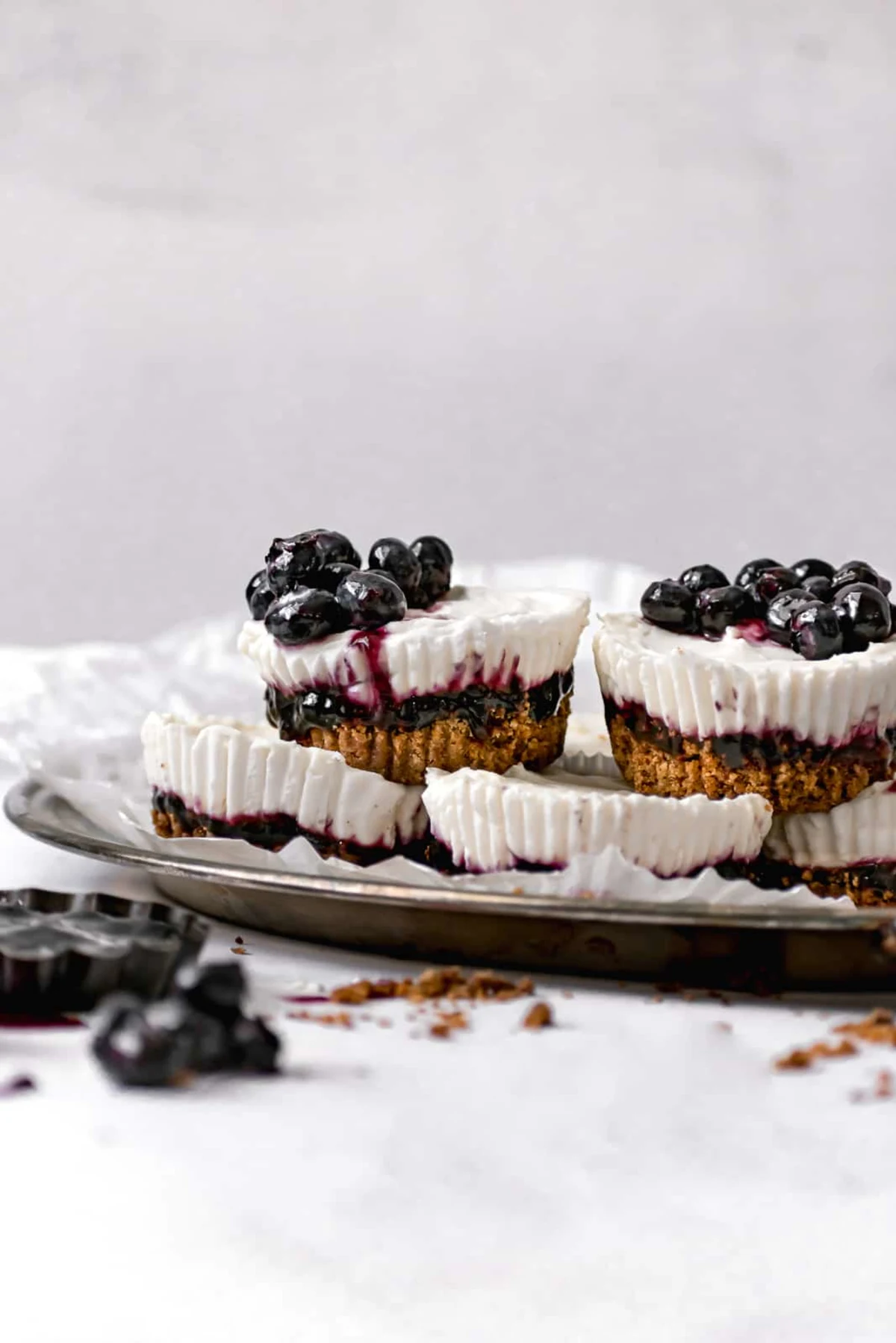 Mini Blueberry Cream Cheese Chantilly Tarts