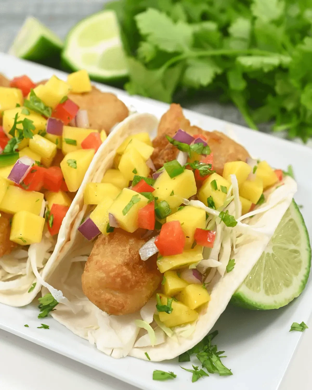 Fish Tacos with Mango Salsa