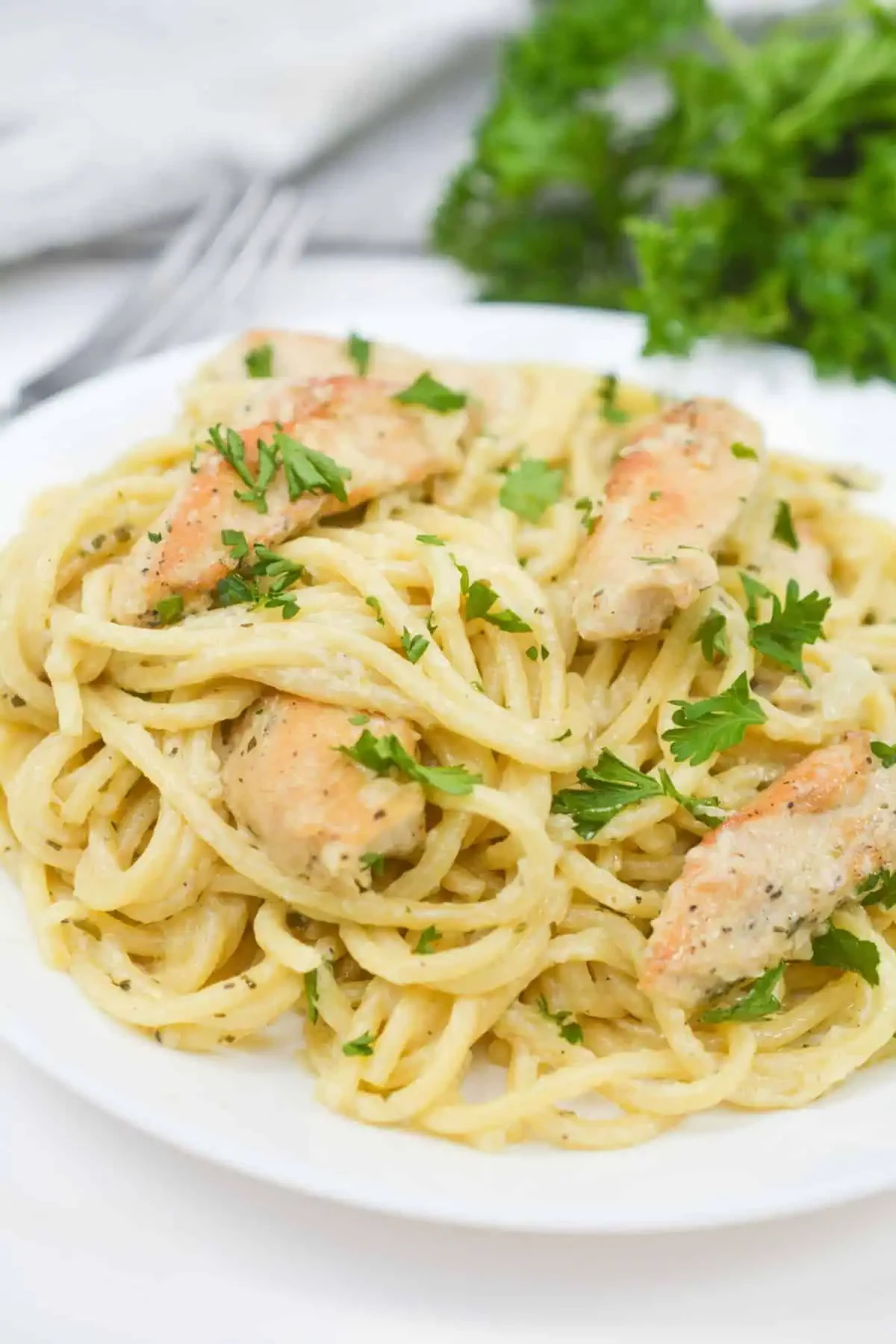 Creamy Chicken Pesto Pasta